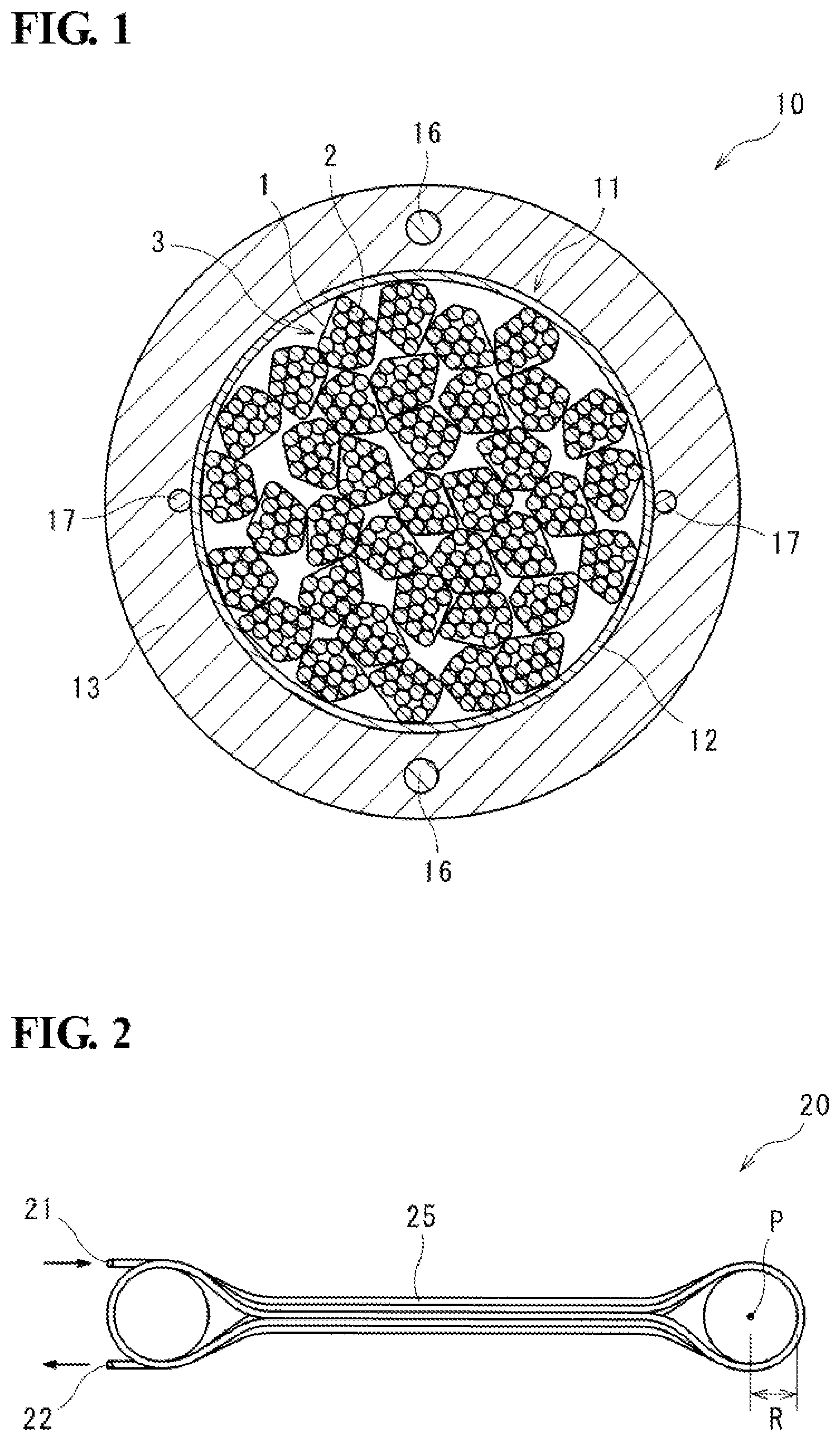 Patent US12468104 Figure 1 – Optical cable