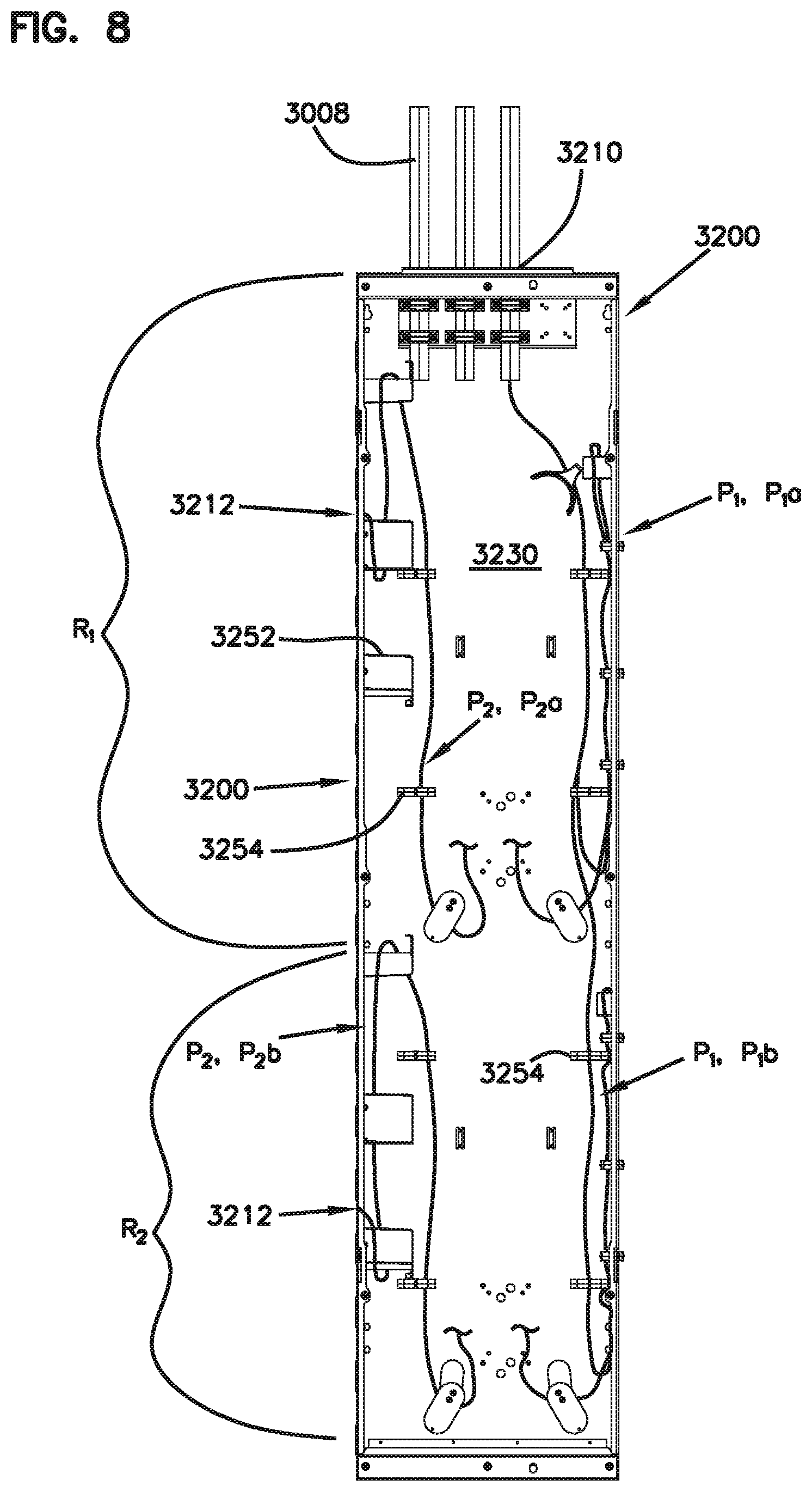 Patent US12468105 Figure 8 – Splice closure
