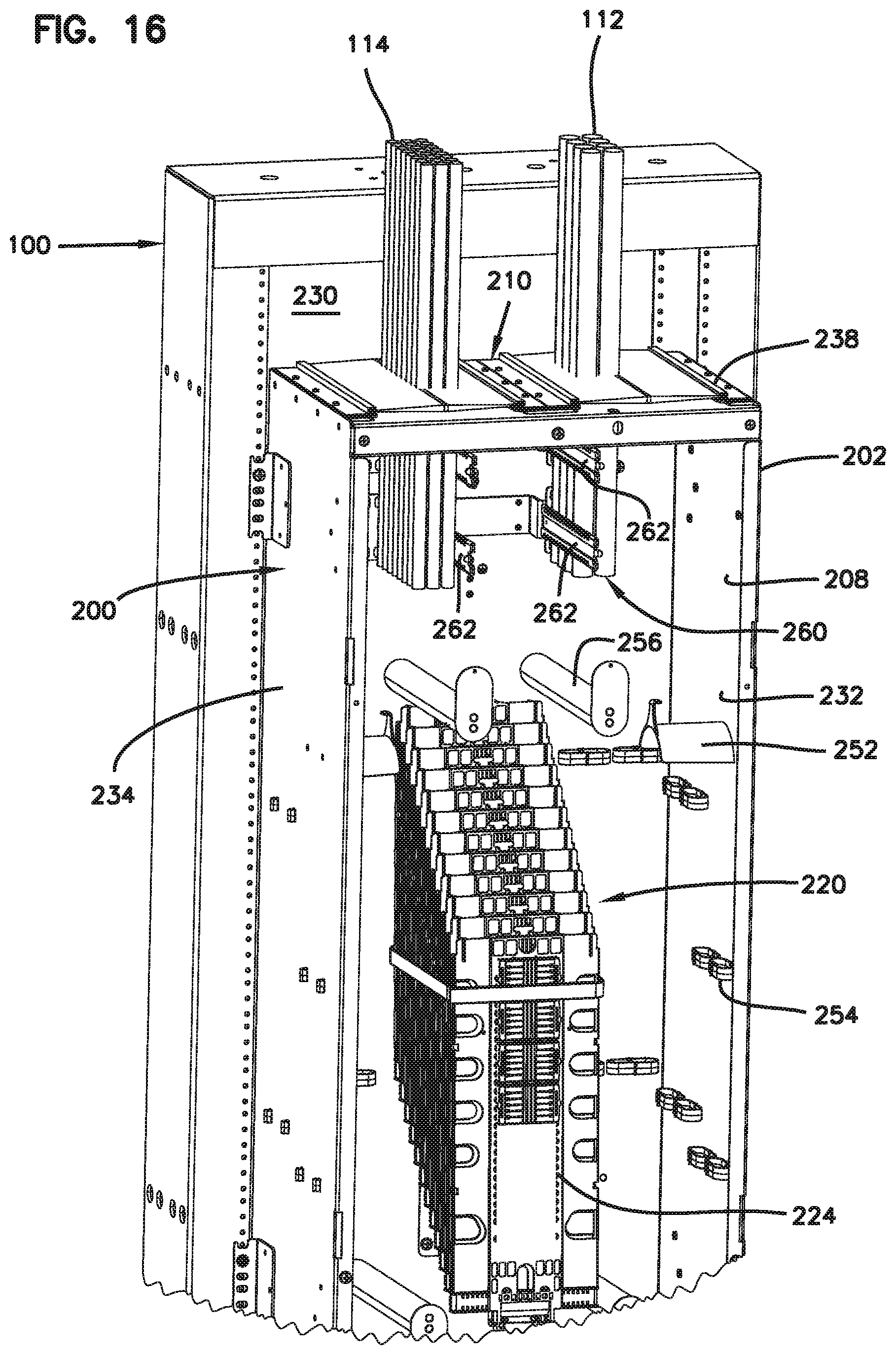 Patent US12468105 Figure 16 – Splice closure