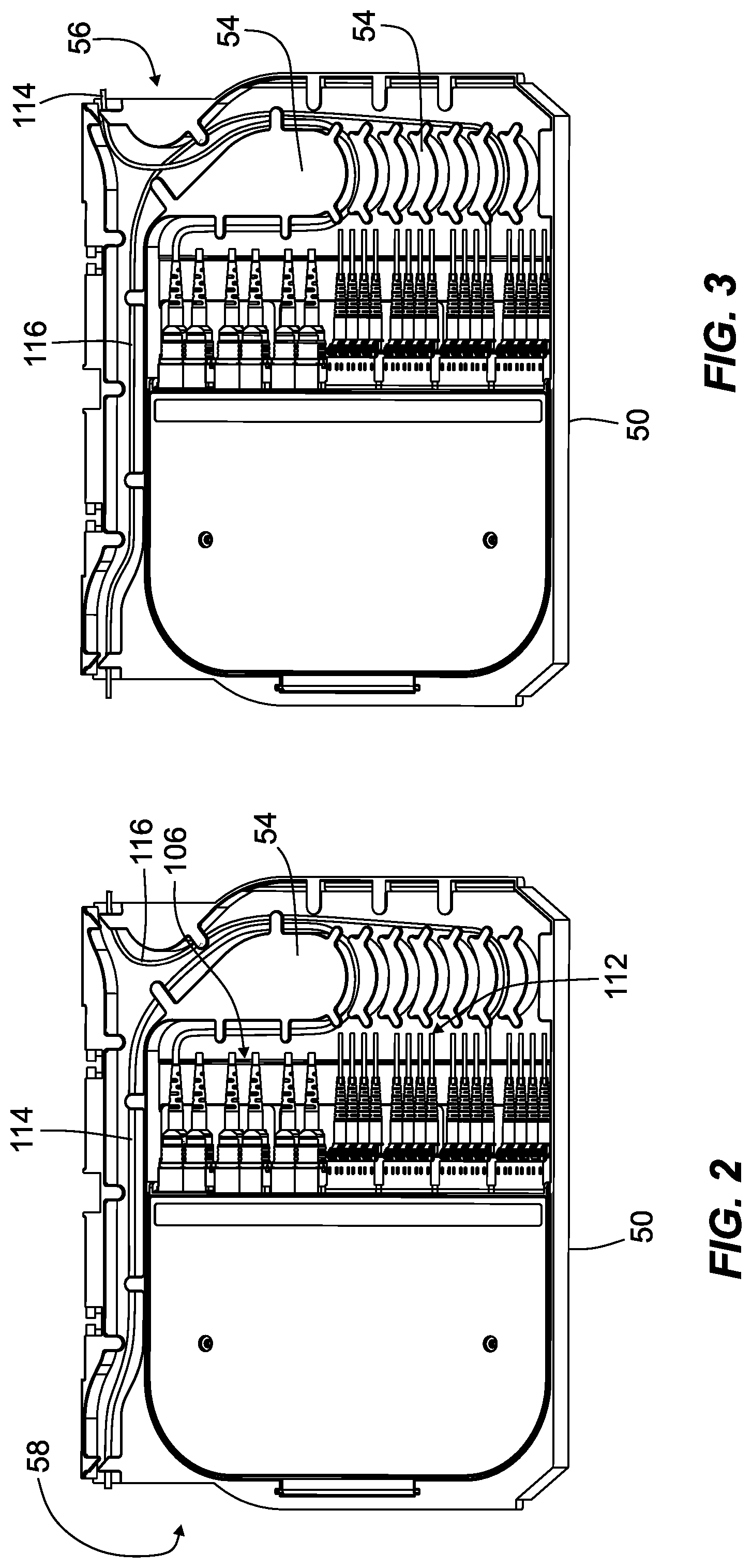 Patent US12468106 Figure 2 – Telecommunications module arrangements