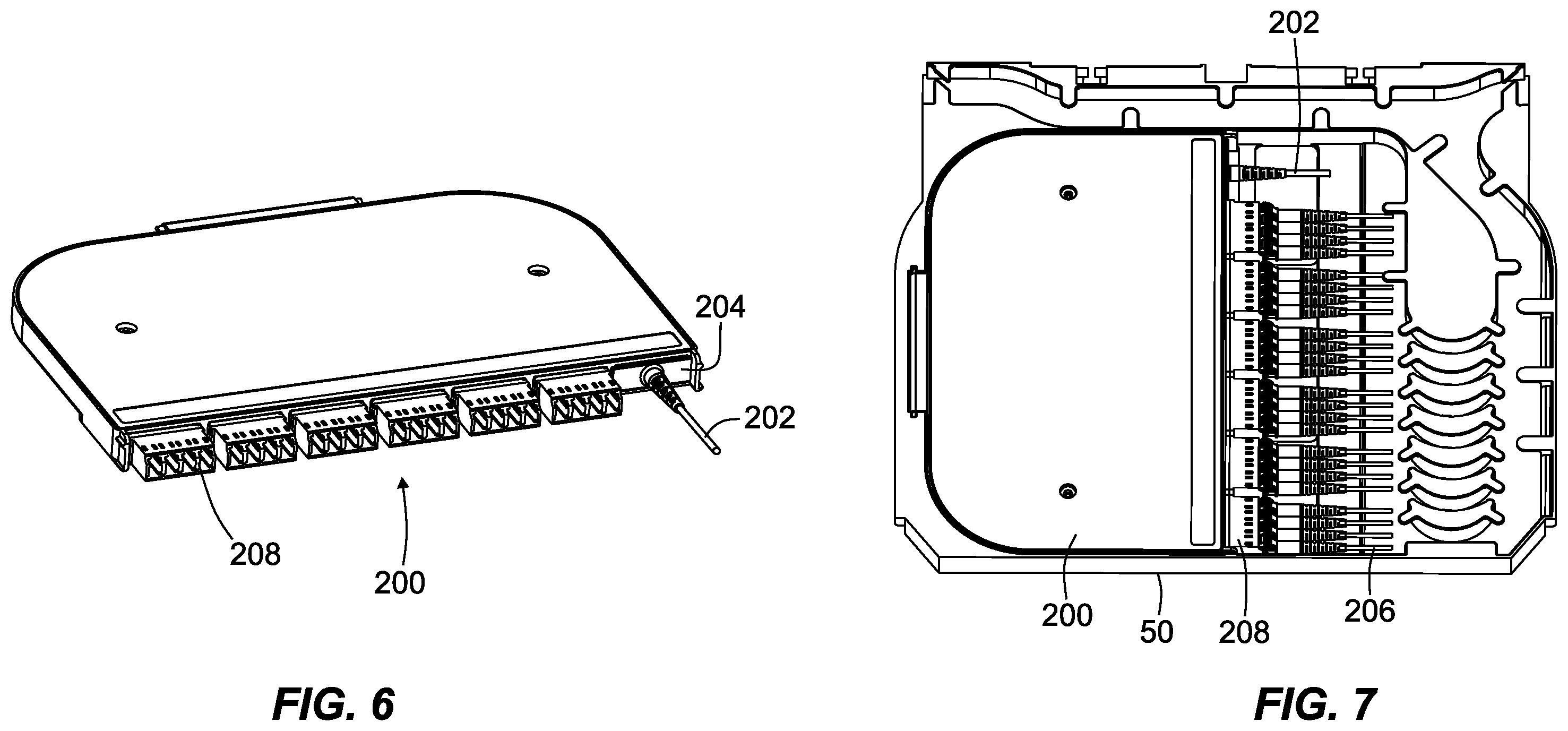 Patent US12468106 Figure 4 – Telecommunications module arrangements