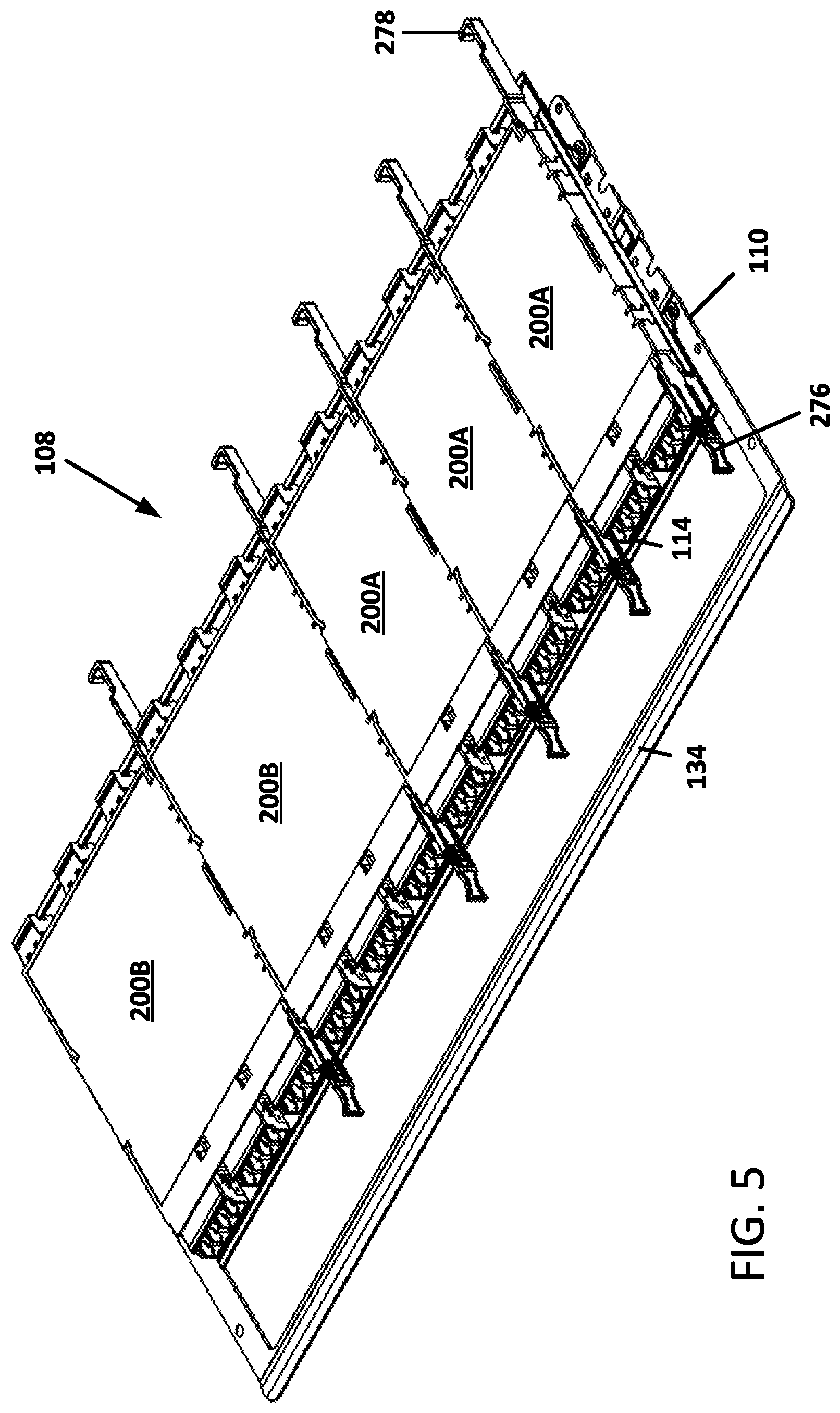 Patent US12468107 Figure 5 – Communications panel system