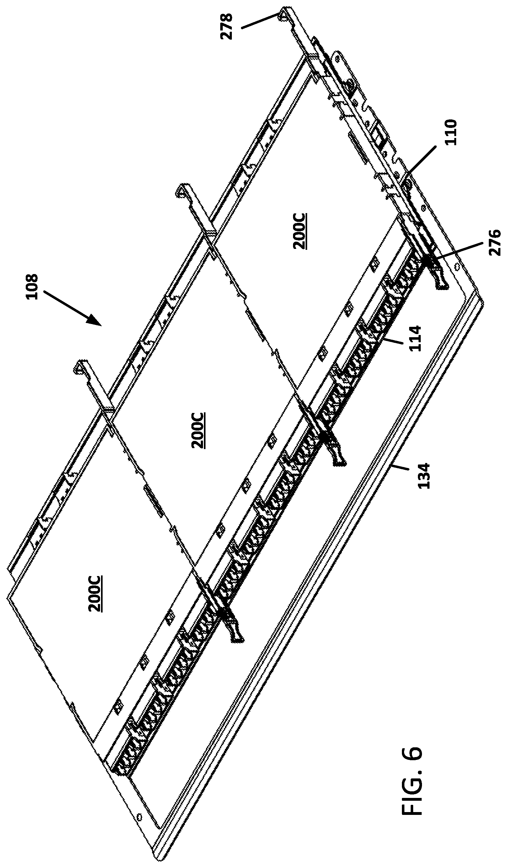 Patent US12468107 Figure 6 – Communications panel system