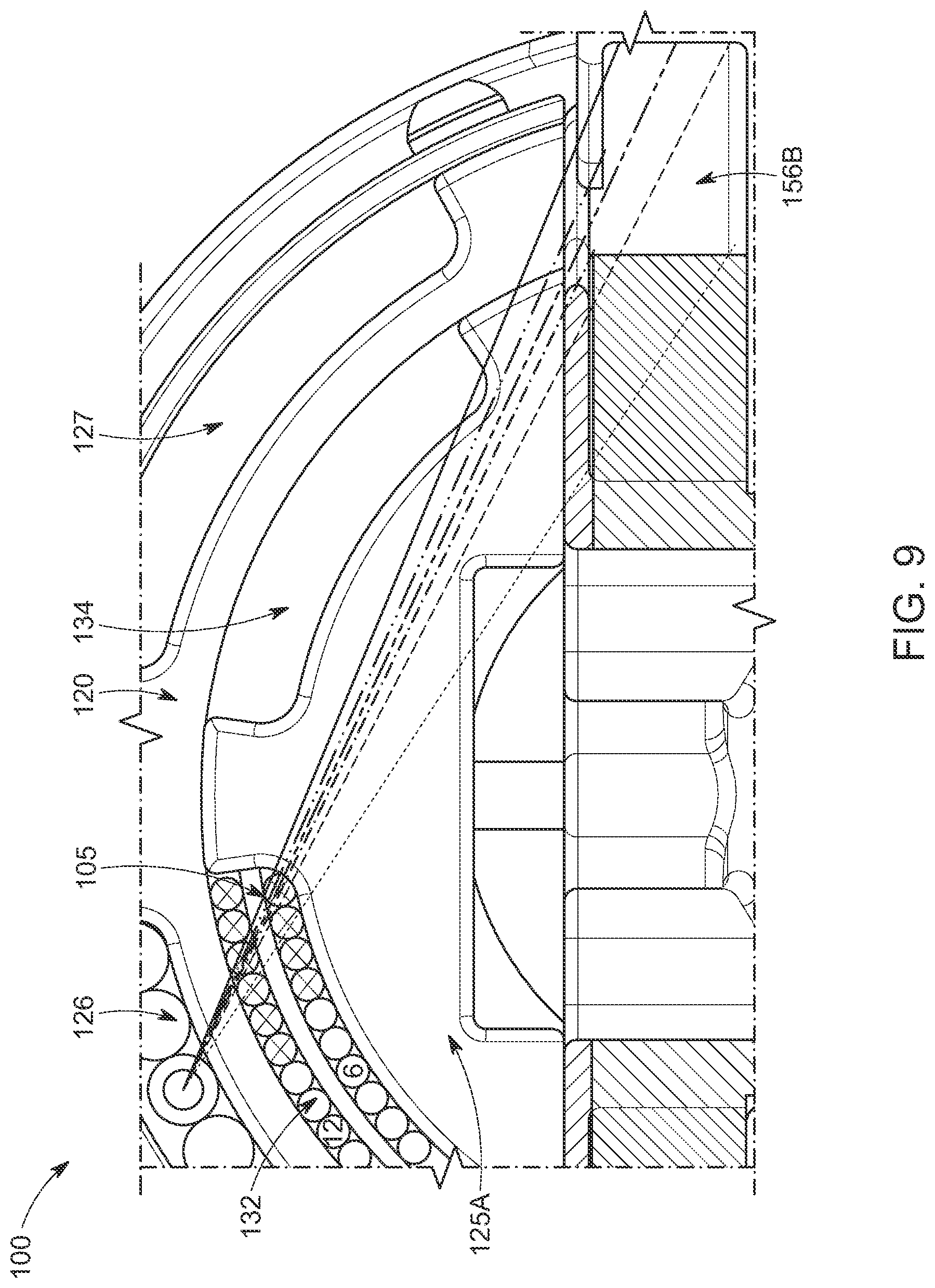 Patent US12468108 Figure 9 – Dual tail shape compensation filter in submarine cable joint