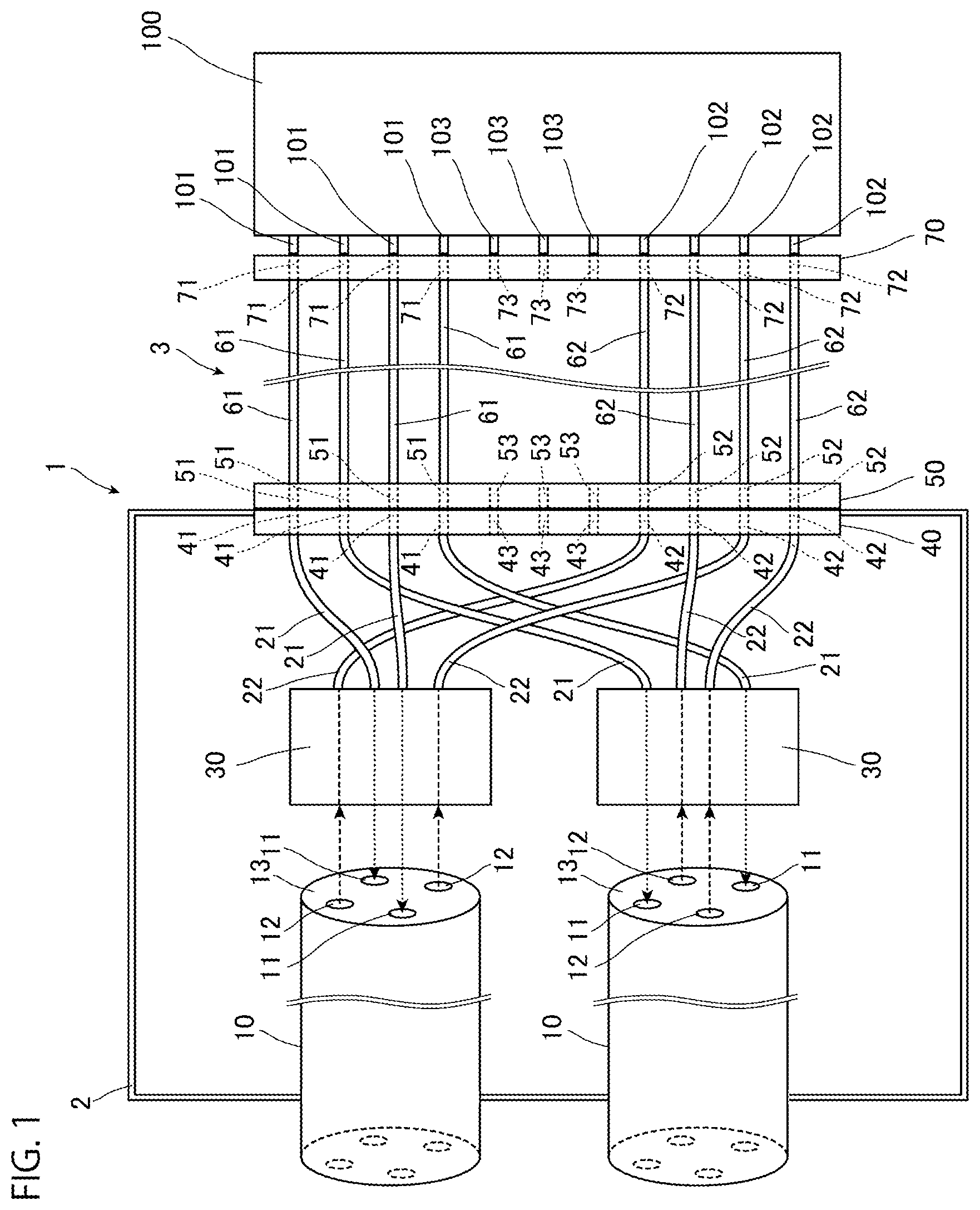 Patent US12468109 Figure 1 – Optical input/output device