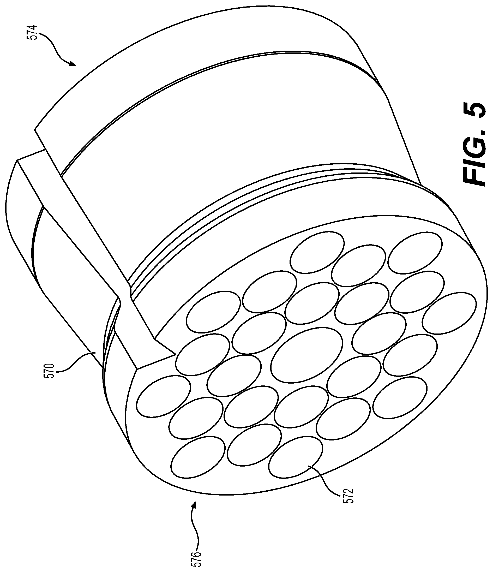 Patent US12468110 Figure 5 – Breakout that is configured to be tool-lessly coupled with a multi-fiber cable