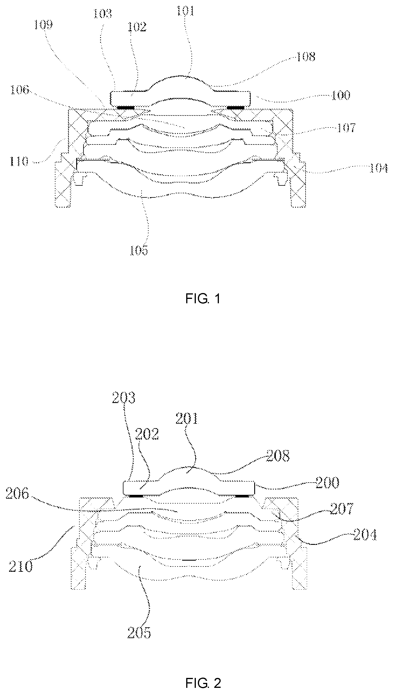 Patent US12468113 — Optical lens, manufacturing method of optical lens, and camera module — Figure 1