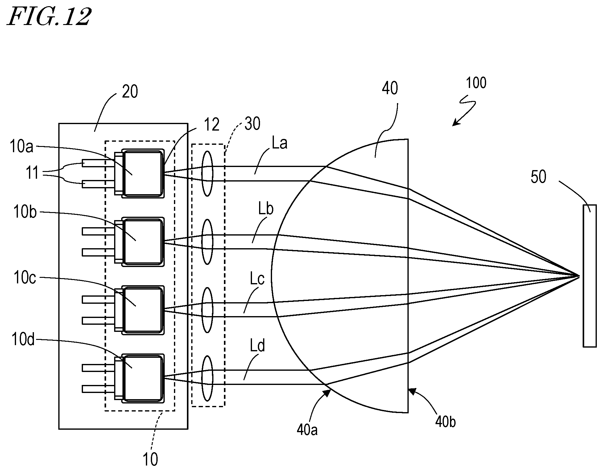 Patent US12468133 Figure 7 – Light source device, optical lens, and method of manufacturing optical lens