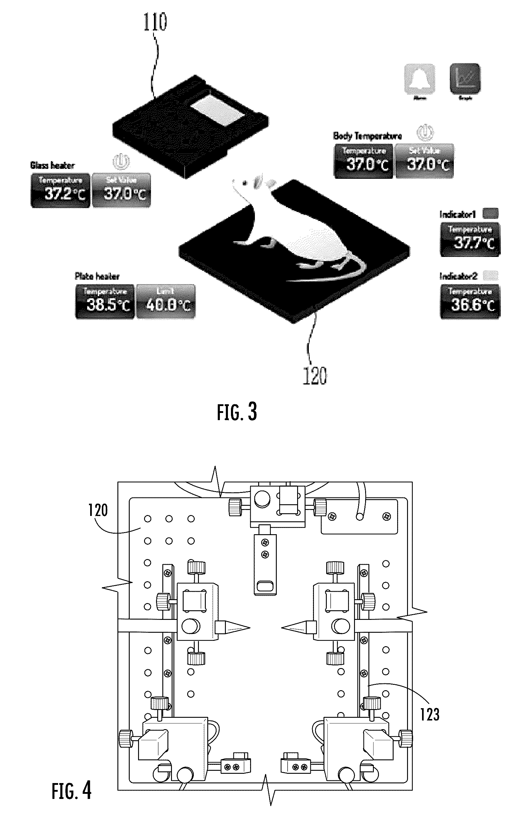 Patent US12468137 Figure 2 – Apparatus for homeothermic manipulation of live animal for microscopic imaging of internal tissue