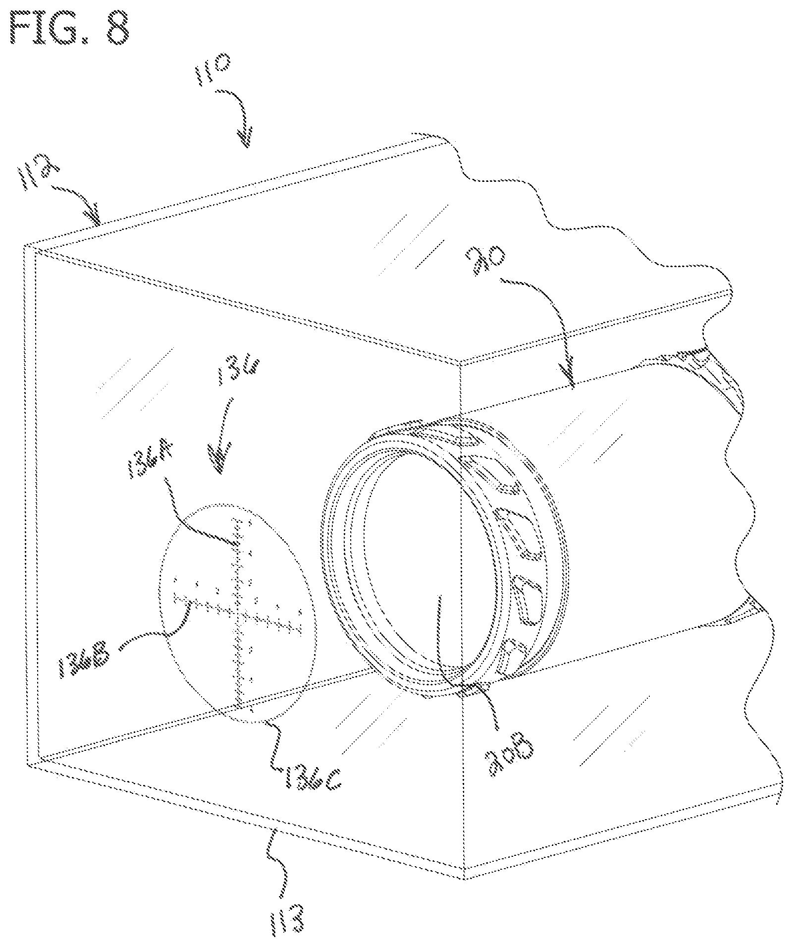 Patent US12468139 Figure 8 – Weapon sight packaging