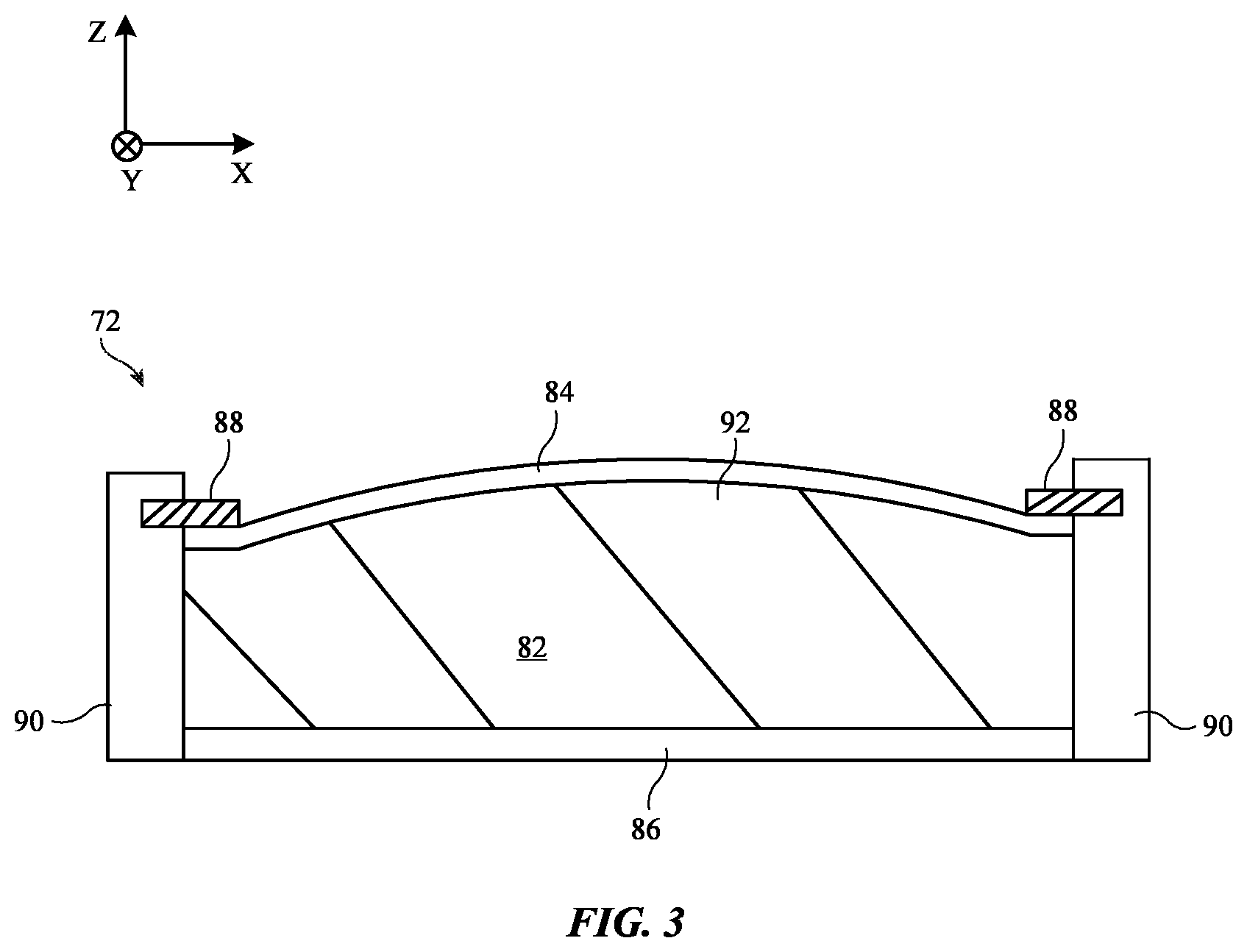 Patent US12468146 Figure 3 – Electronic device with a tunable lens