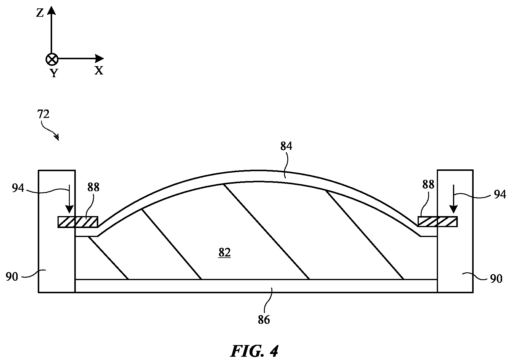 Patent US12468146 Figure 4 – Electronic device with a tunable lens