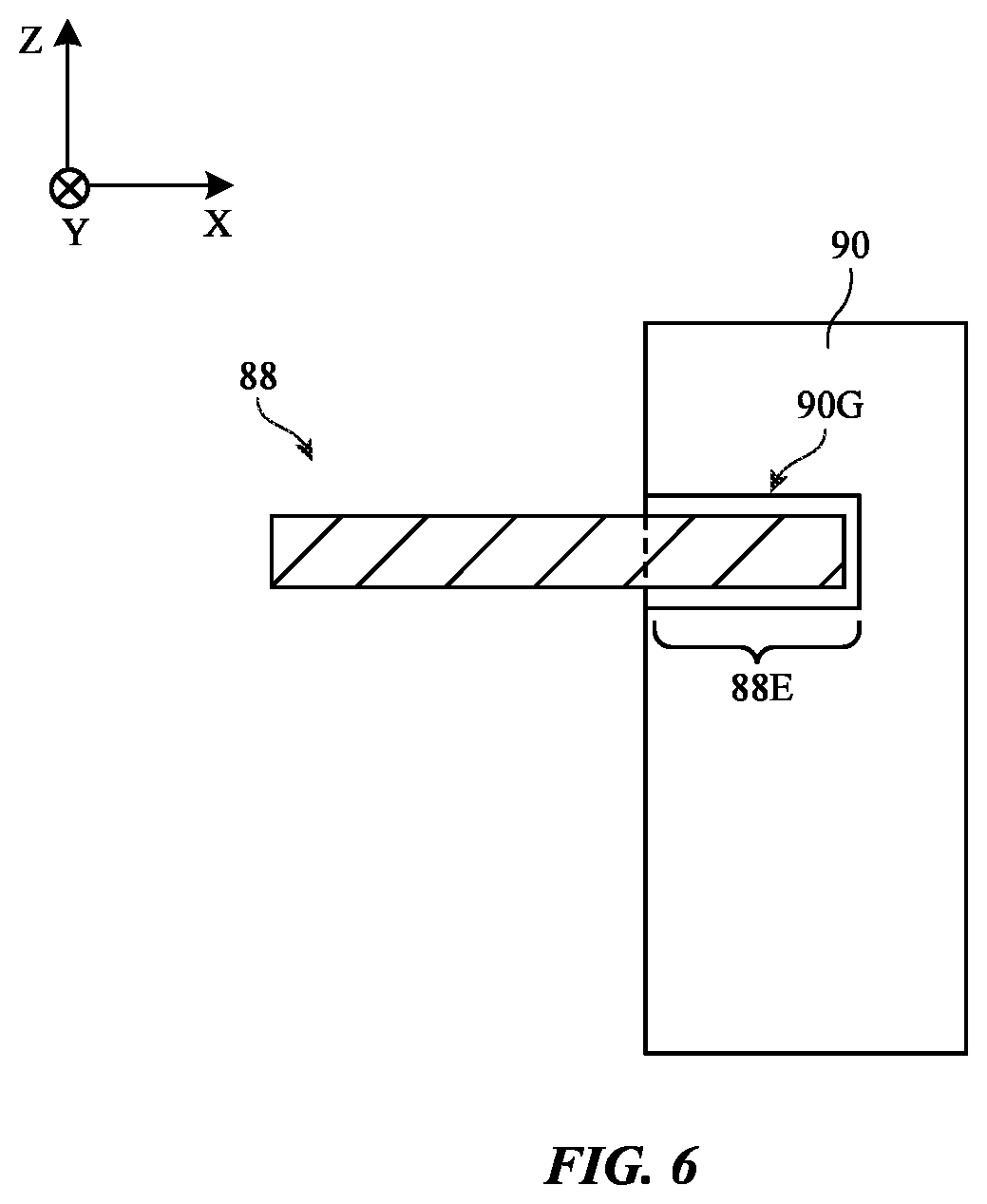Patent US12468146 Figure 6 – Electronic device with a tunable lens