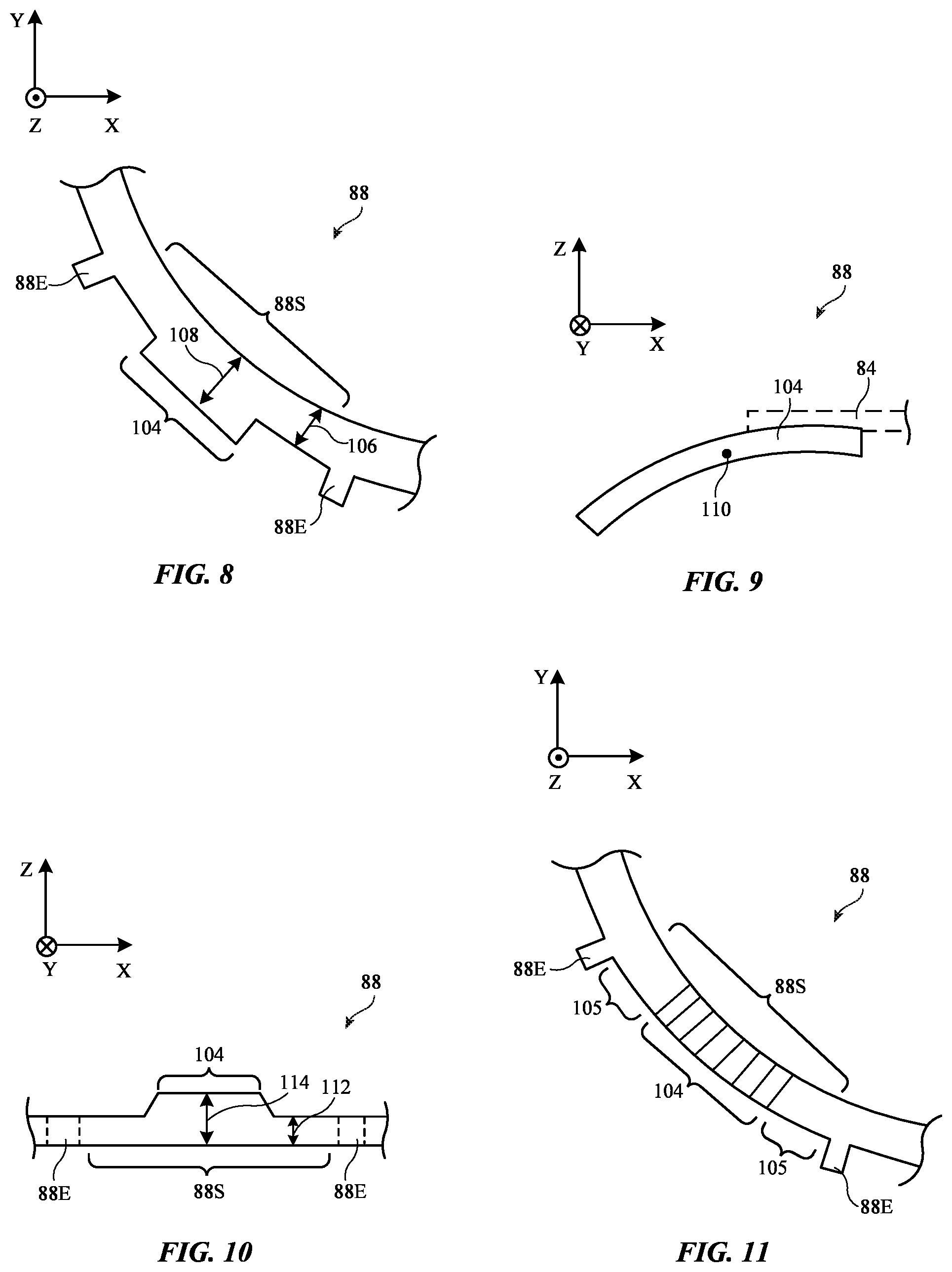Patent US12468146 Figure 8 – Electronic device with a tunable lens