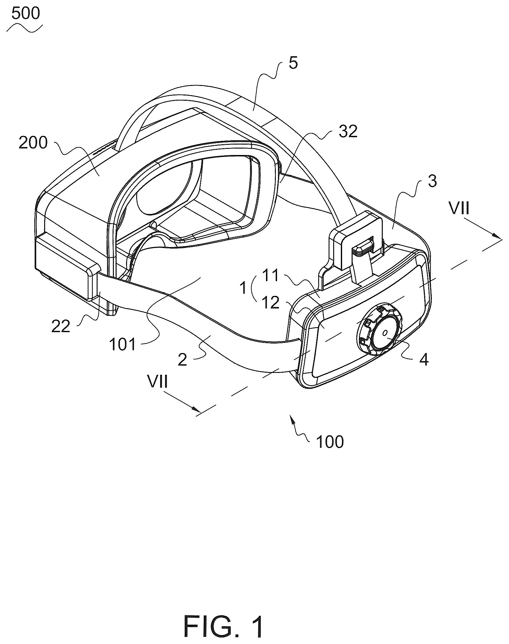 Patent US12468160 — Head-mounted display device and headband adjusting module thereof — Figure 1