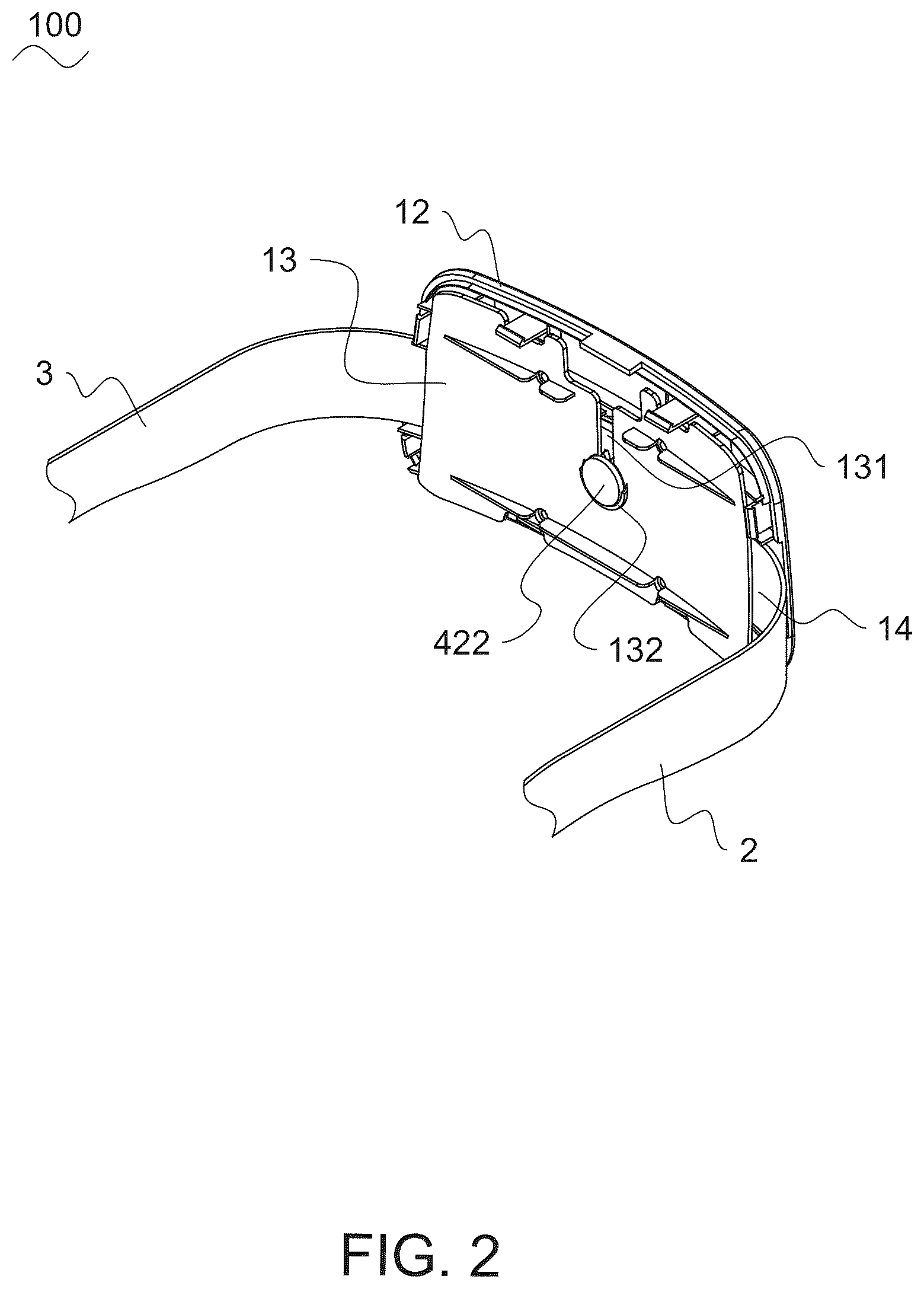 Patent US12468160 Figure 2 – Head-mounted display device and headband adjusting module thereof