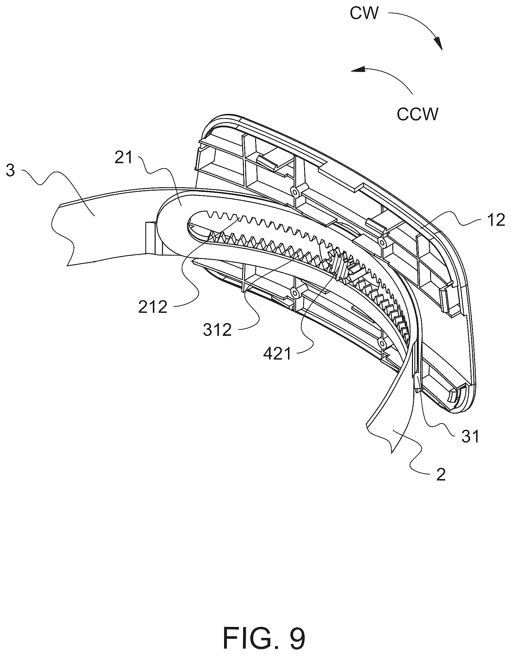 Patent US12468160 Figure 9 – Head-mounted display device and headband adjusting module thereof