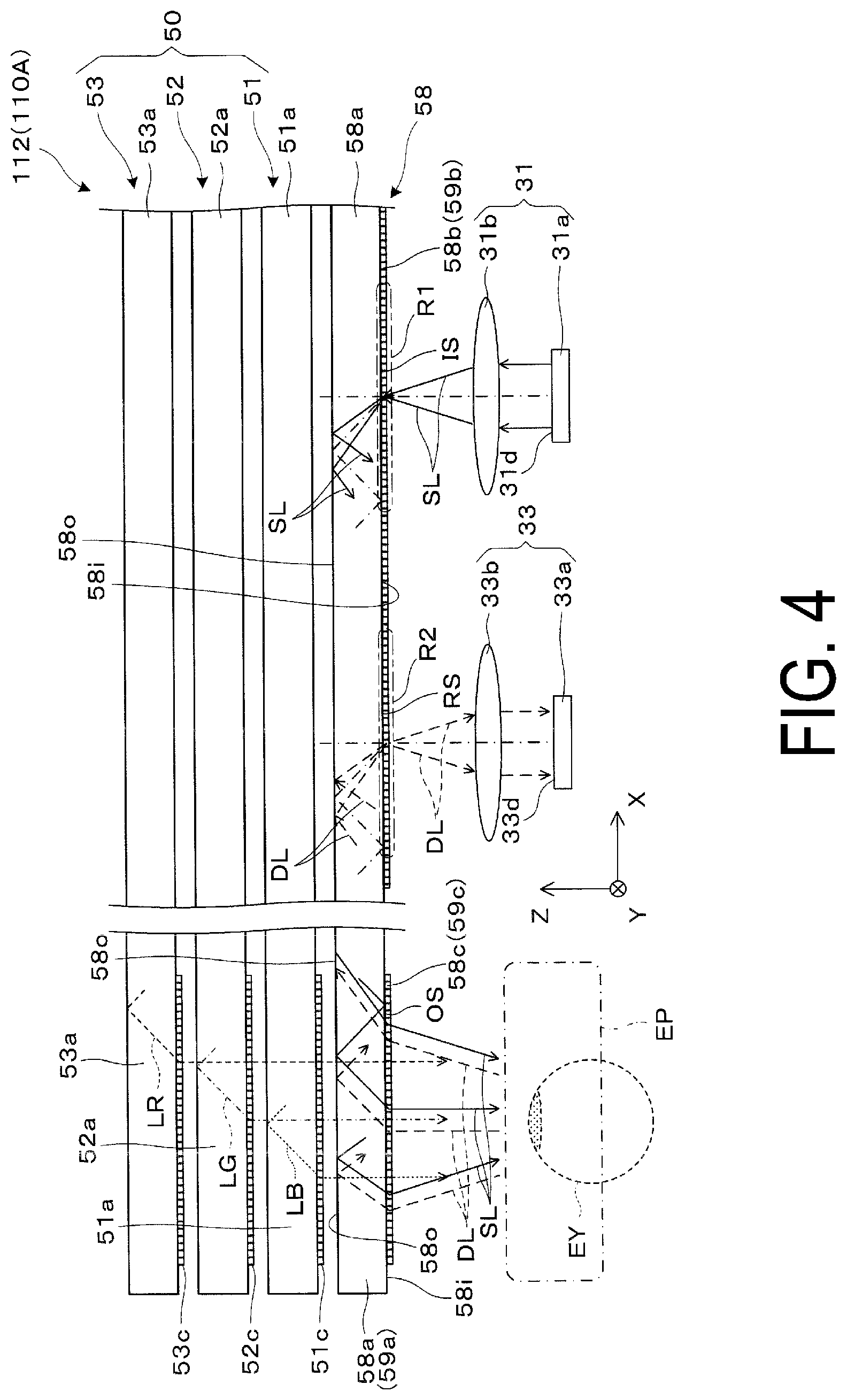 Patent US12468162 Figure 4 – Virtual image display