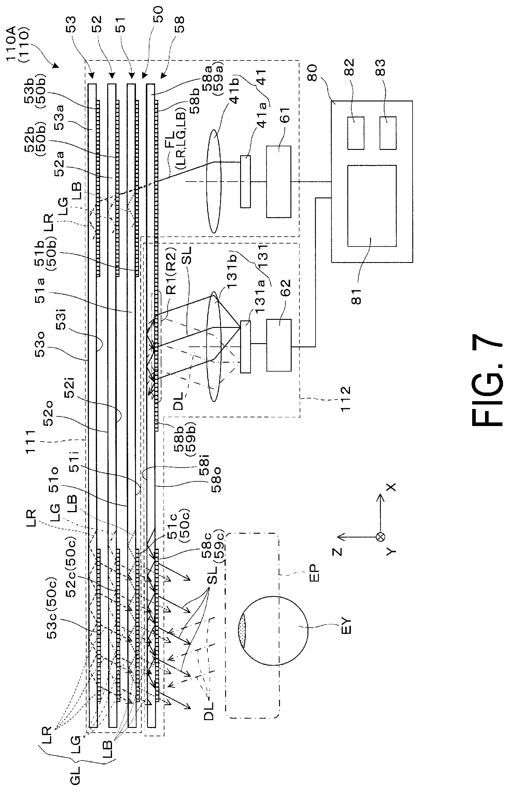 Patent US12468162 Figure 7 – Virtual image display
