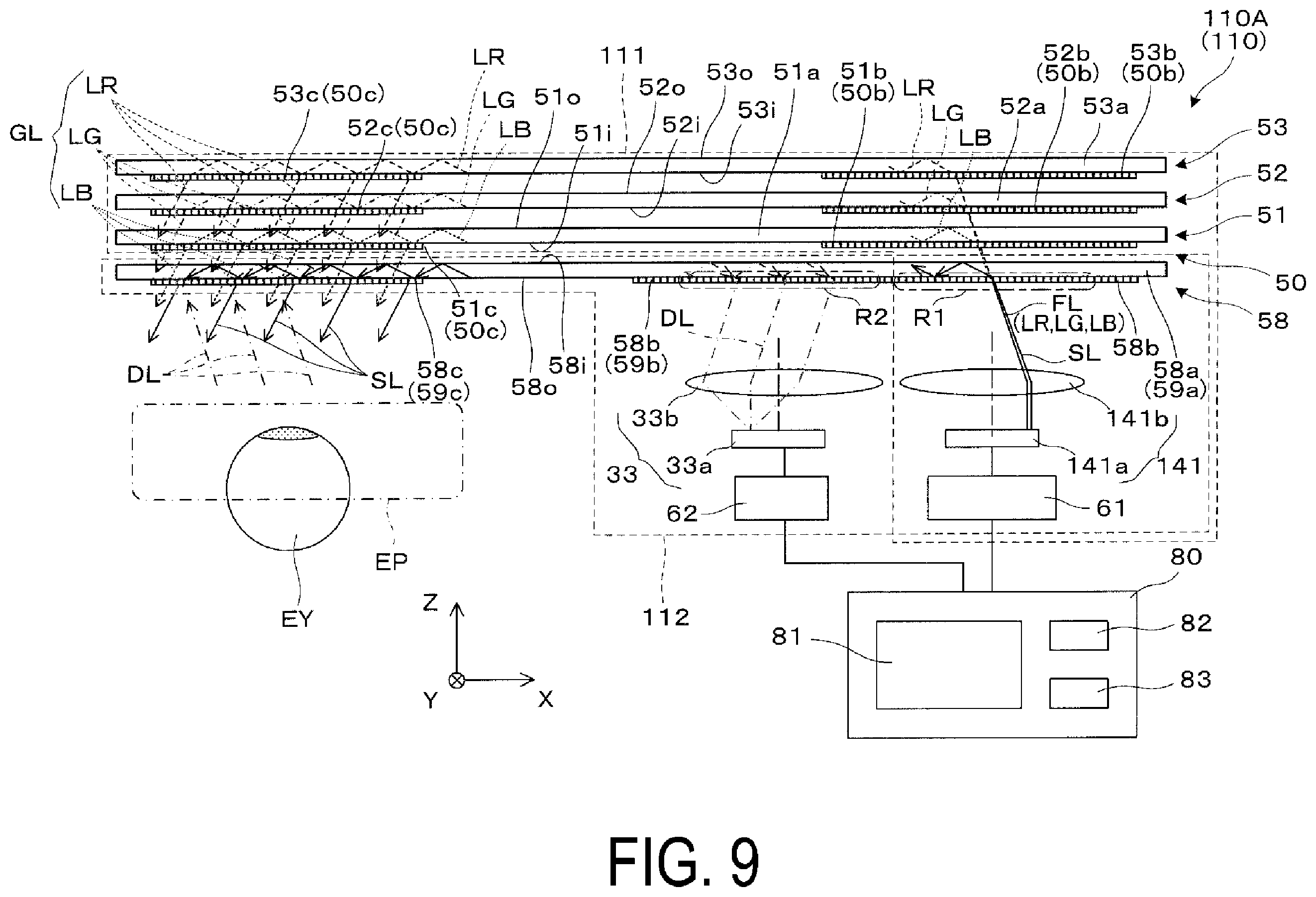Patent US12468162 Figure 9 – Virtual image display