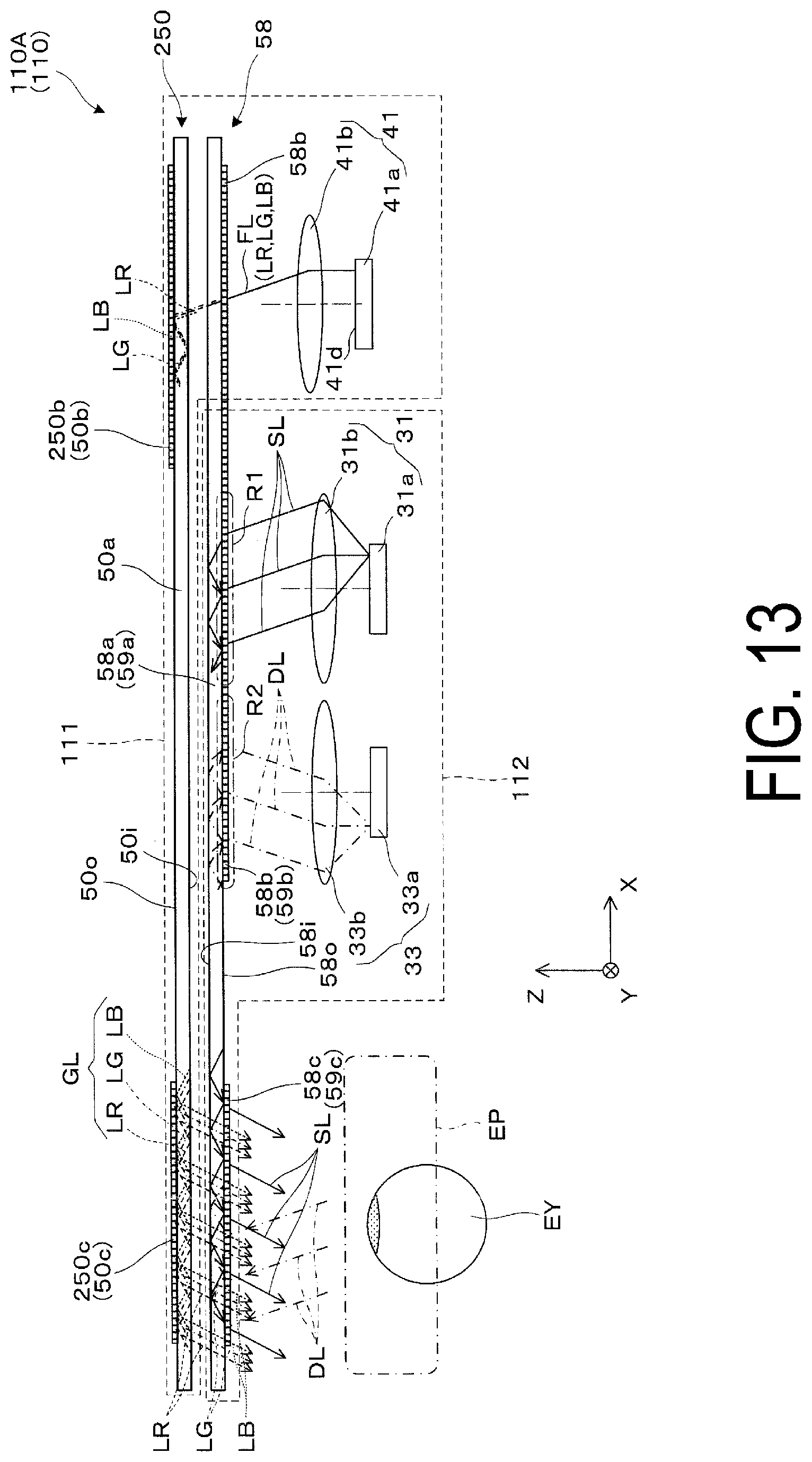 Patent US12468162 Figure 13 – Virtual image display