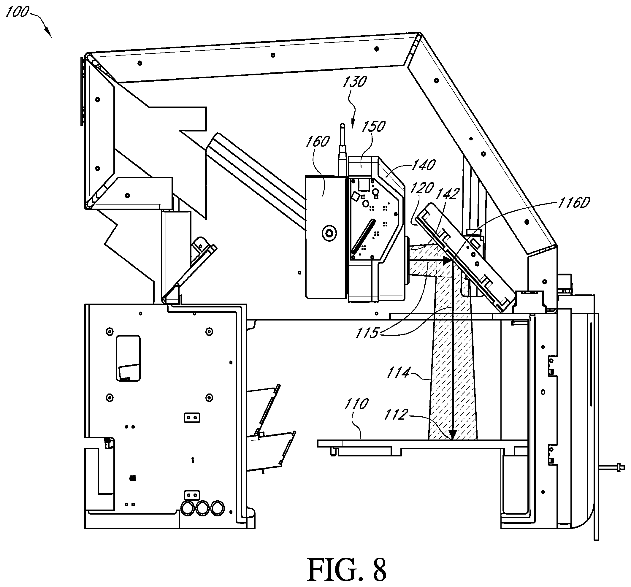 Patent US12468167 Figure 8 – Systems and methods for illuminating and imaging objects