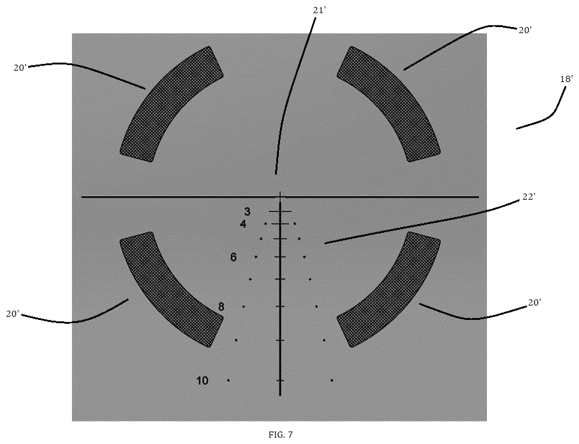 Patent US12468168 Figure 5 – Reticle for a viewing optic