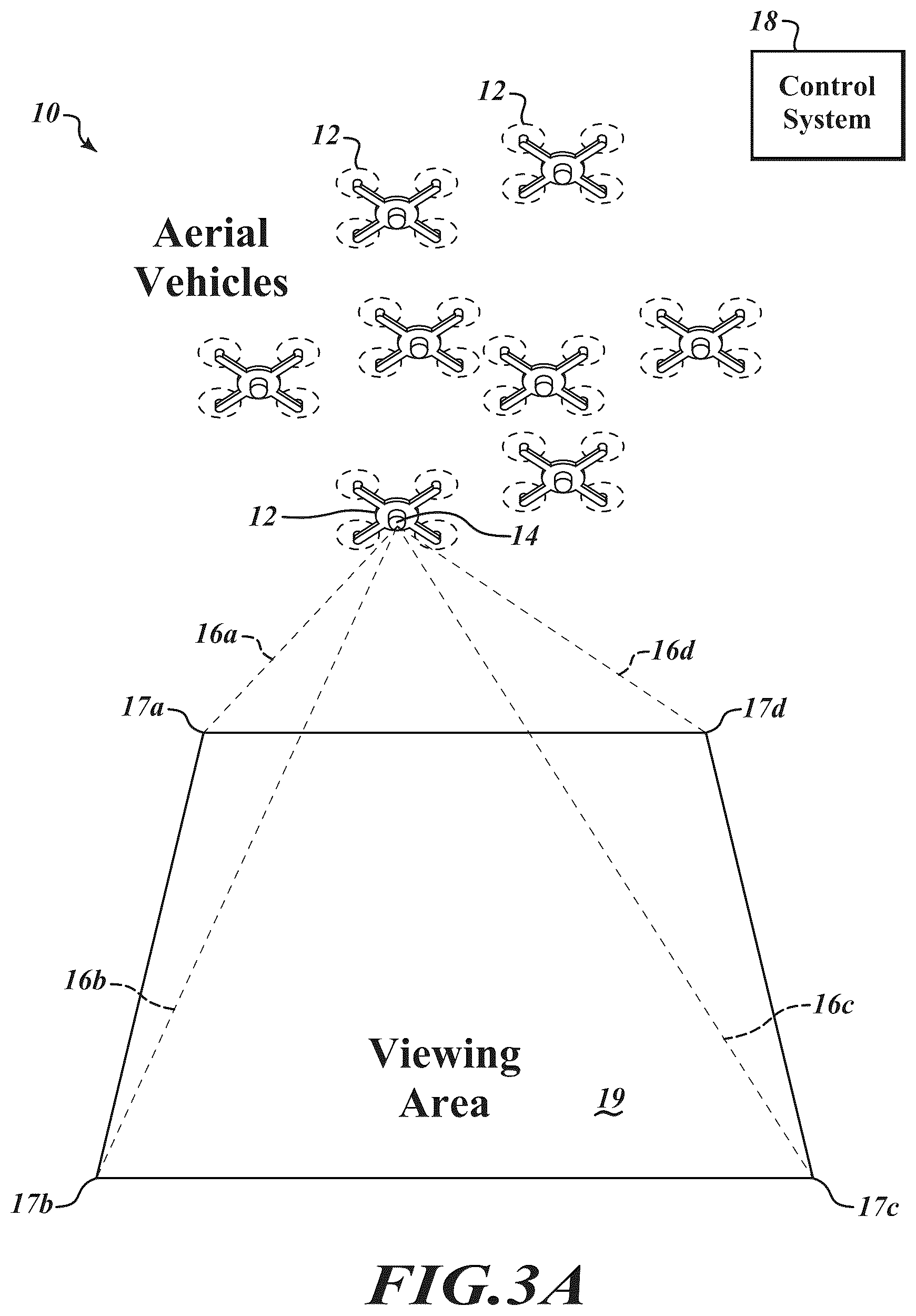 Patent US12468173 Figure 2 – System and method for aerial light shows with occlusion and transparency