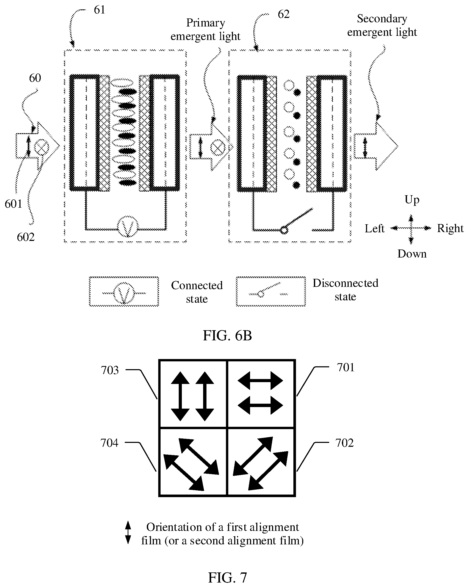 Patent US12468189 Figure 6 – Polarizer and array, polarization-controllable method and apparatus, and electronic device controlling a state of connectivity