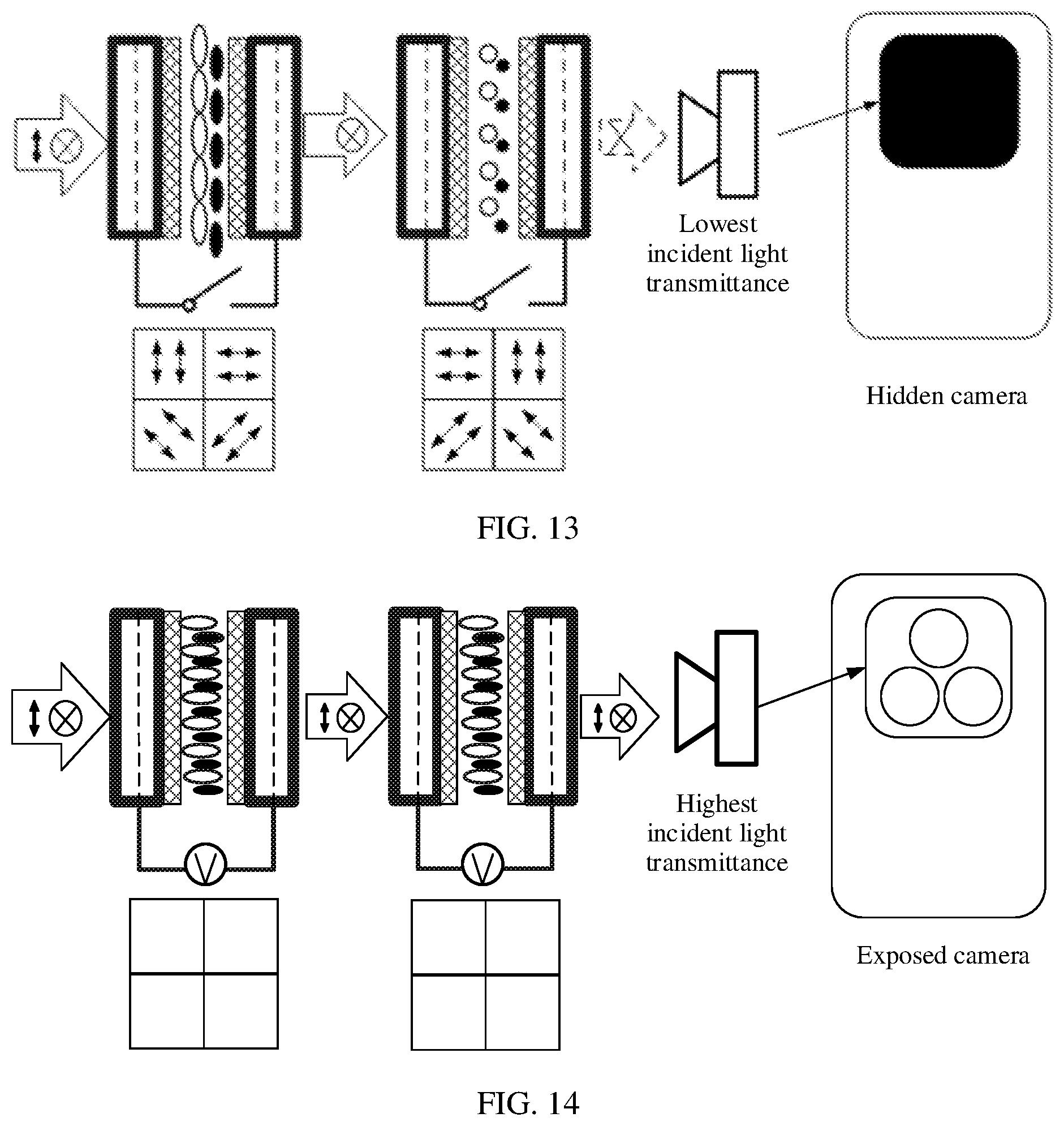 Patent US12468189 Figure 10 – Polarizer and array, polarization-controllable method and apparatus, and electronic device controlling a state of connectivity