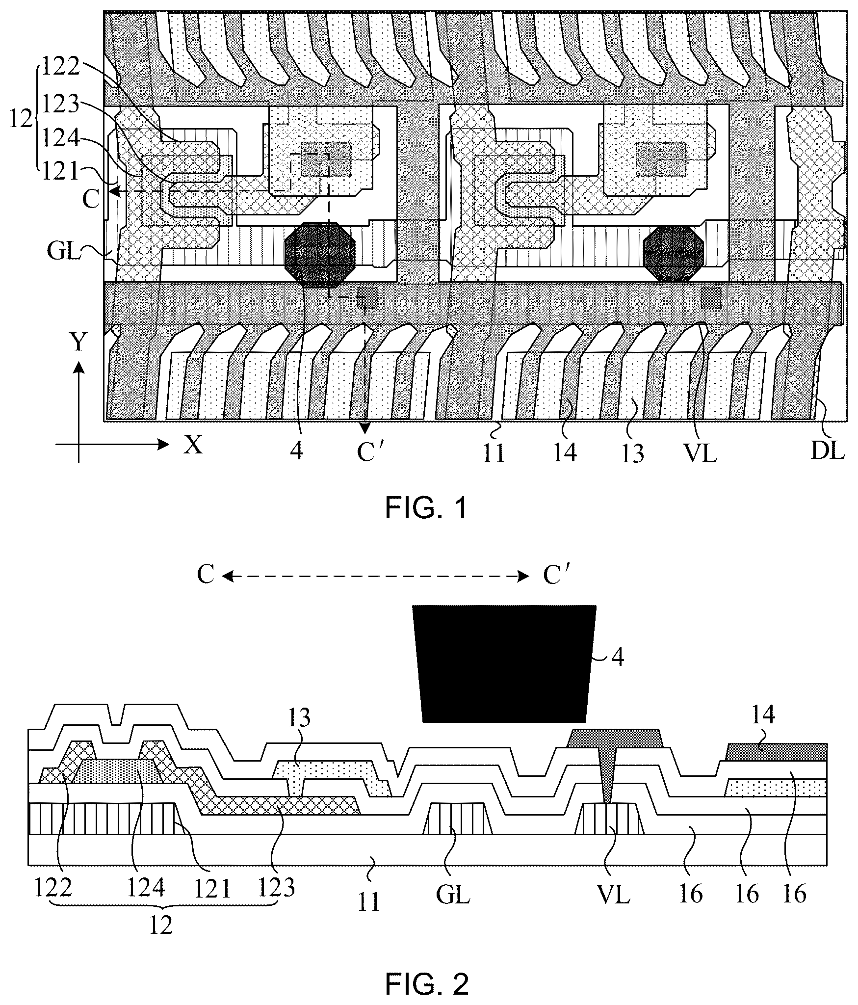 Patent US12468196 Figure 1 – Array substrate and display panel