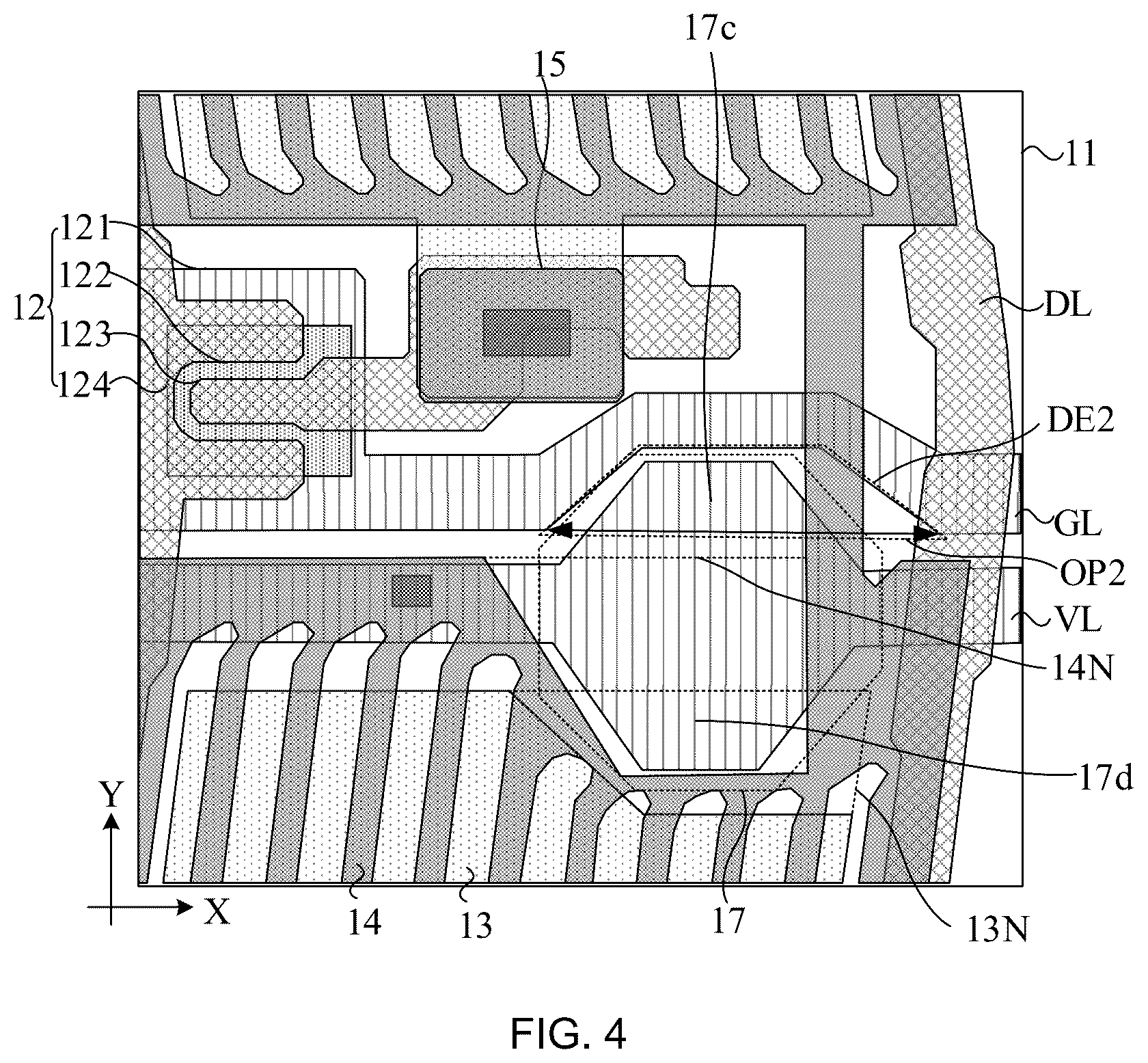 Patent US12468196 Figure 3 – Array substrate and display panel