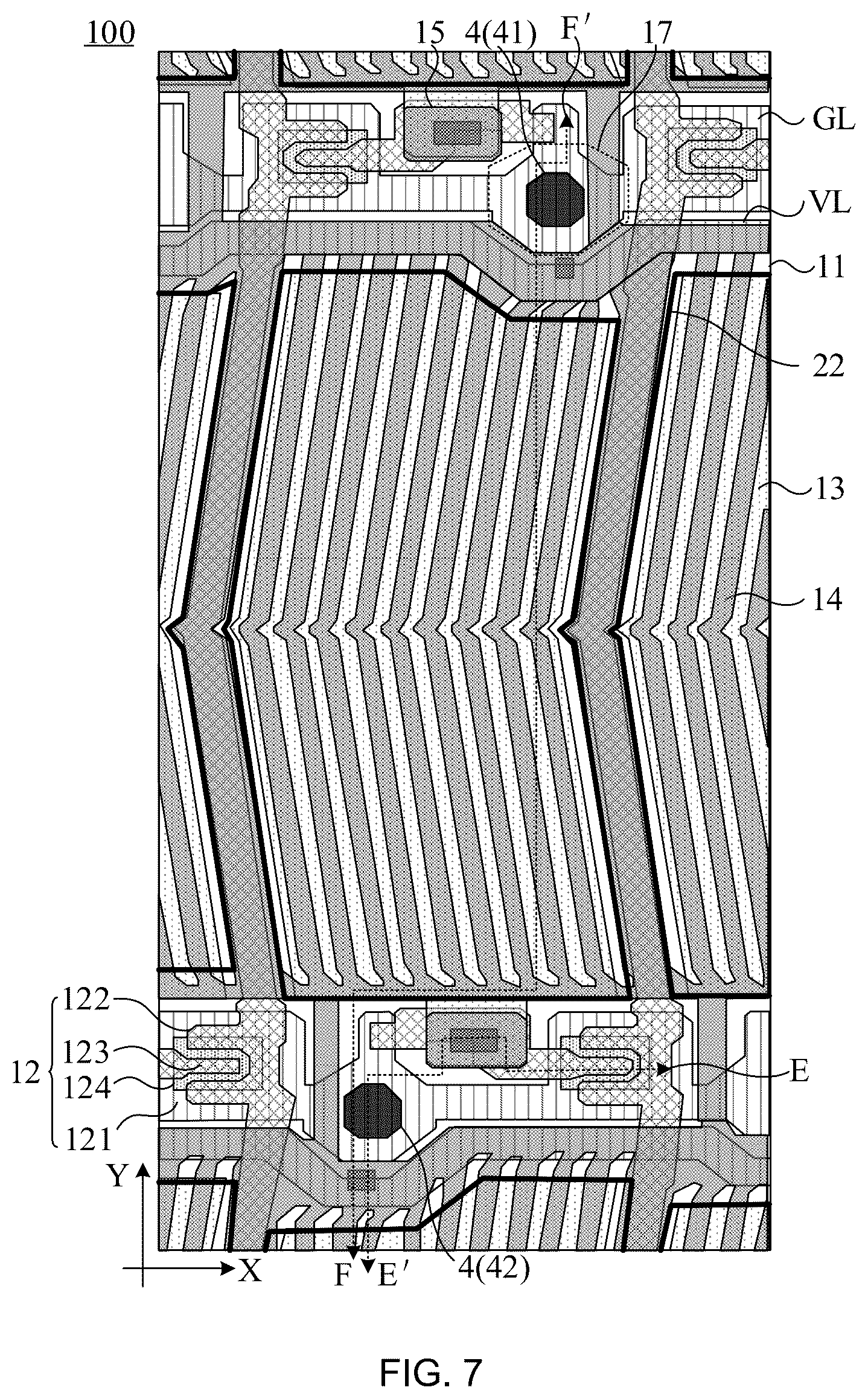 Patent US12468196 Figure 5 – Array substrate and display panel