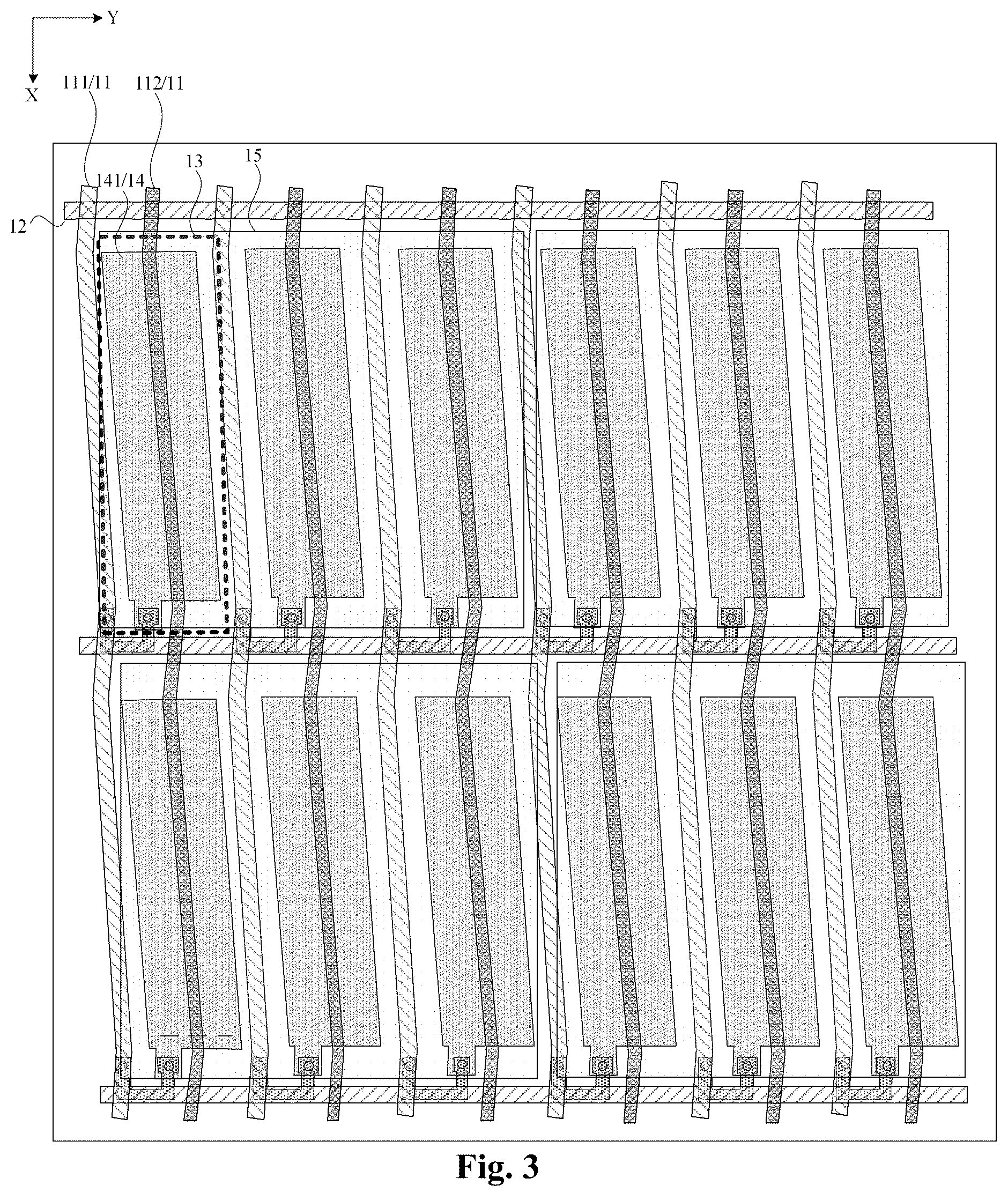 Patent US12468200 Figure 3 – Display panel and display apparatus