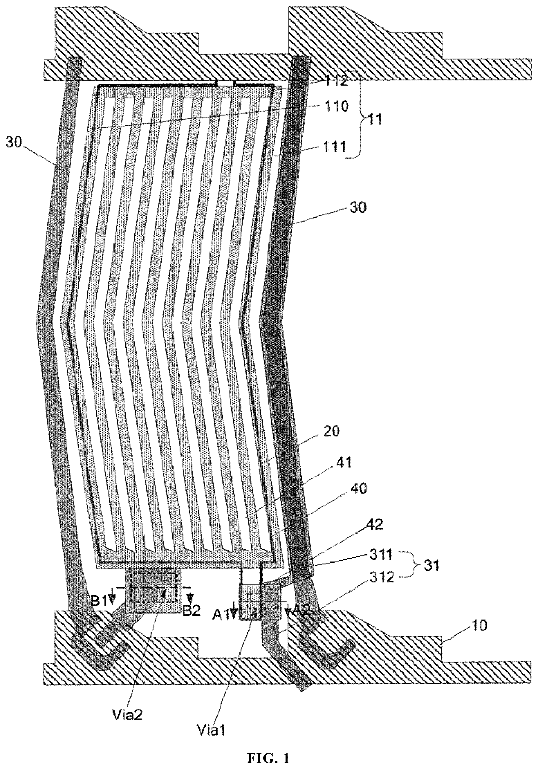 Patent US12468201 Figure 1 – Array substrate and display apparatus