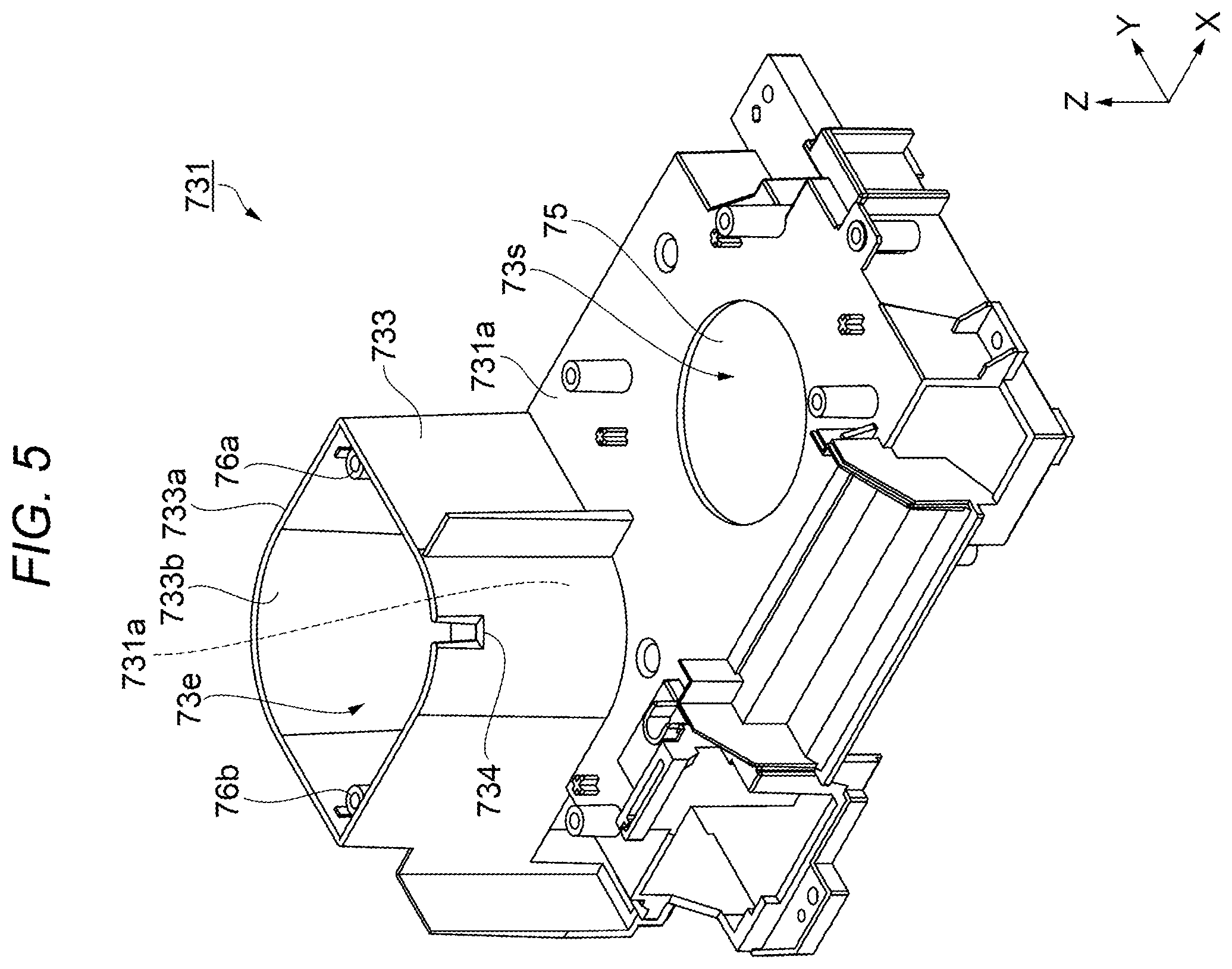 Patent US12468214 Figure 5 – Projector