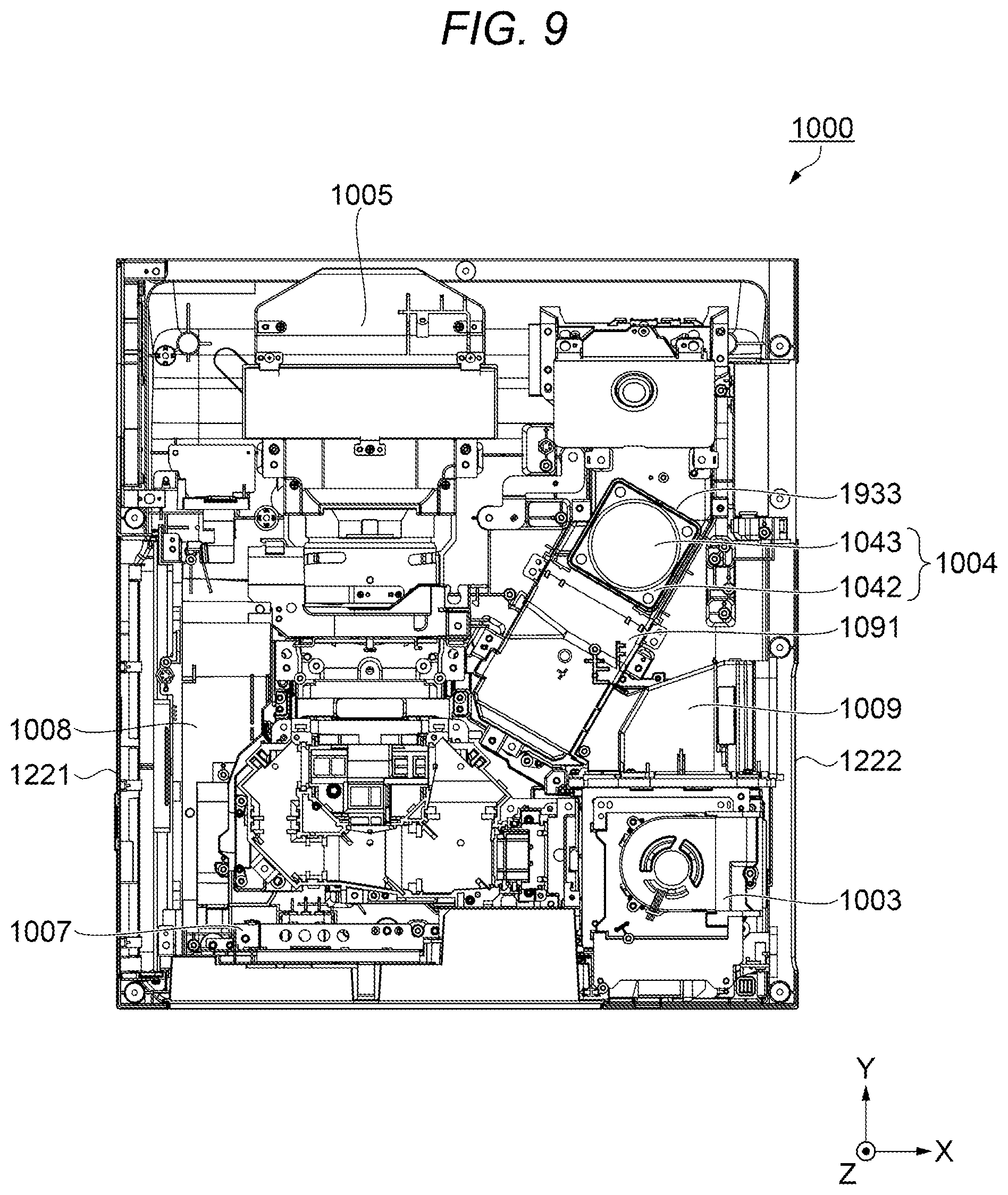 Patent US12468214 Figure 9 – Projector