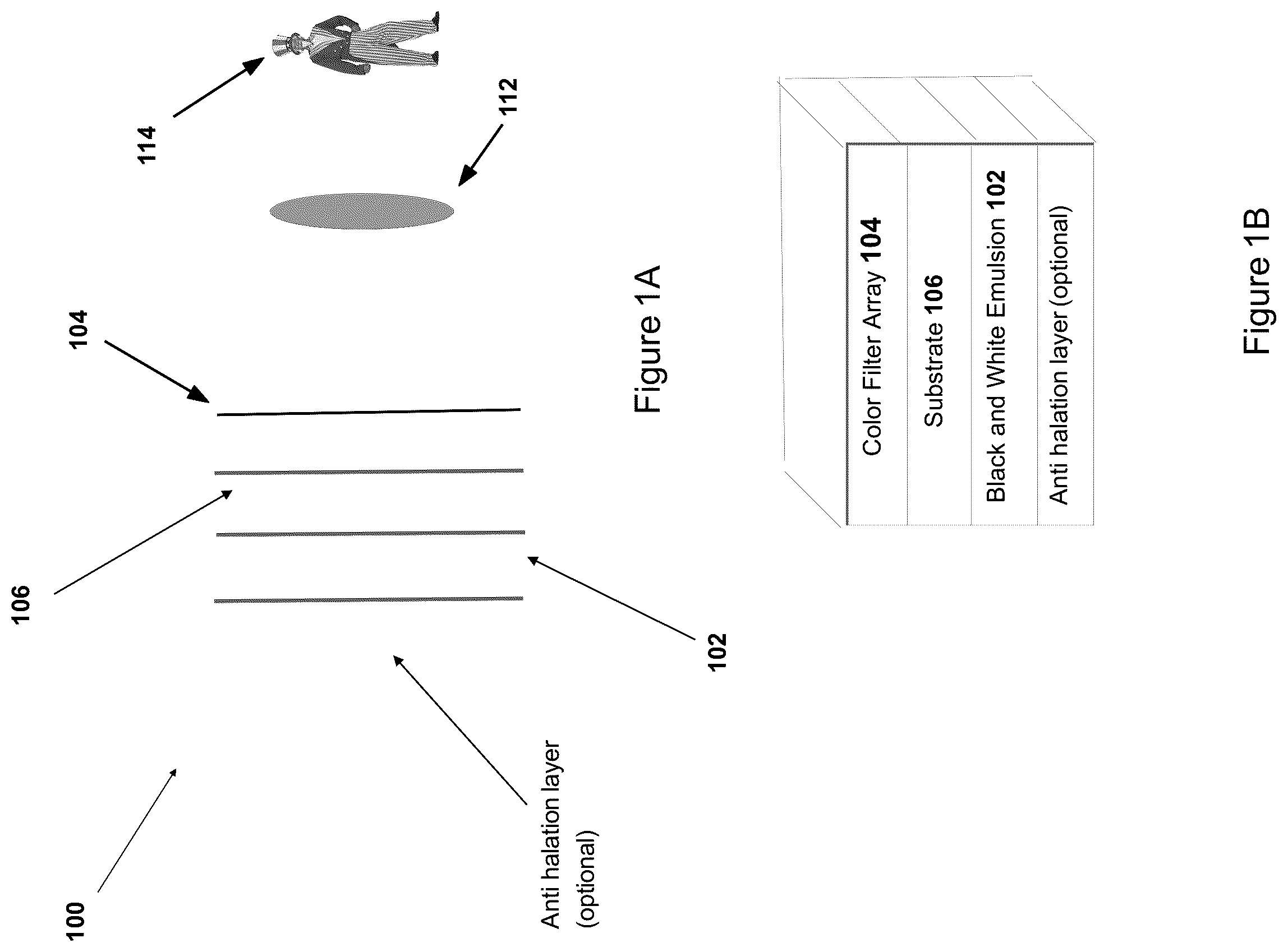 Patent US12468215 Figure 1 – Photographic color image using black and white emulsion