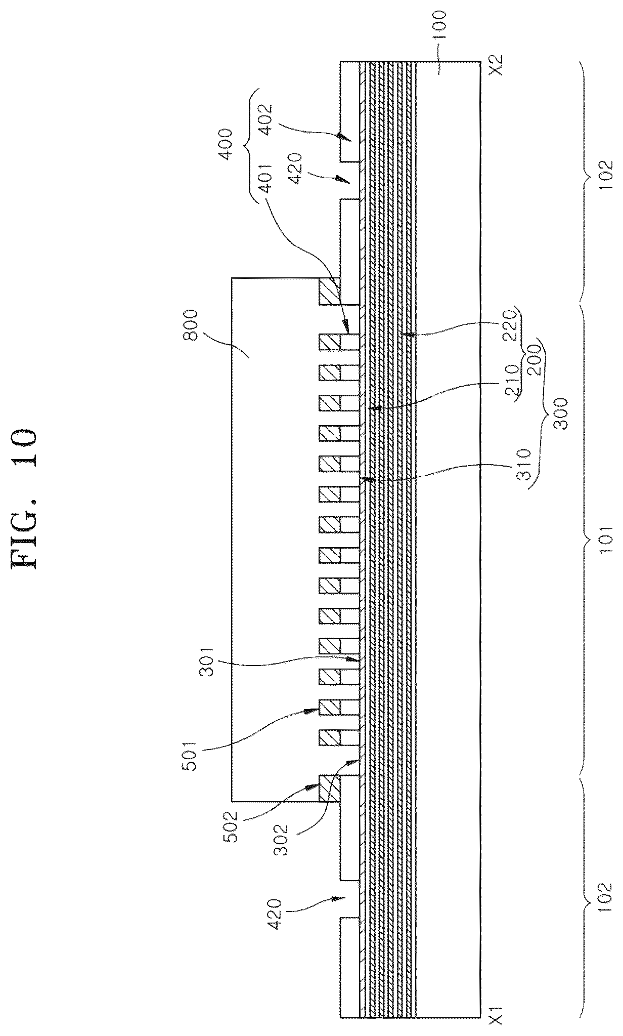 Patent US12468216 Figure 10 – Phase shift mask for EUV lithography and manufacturing method for the phase shift mask
