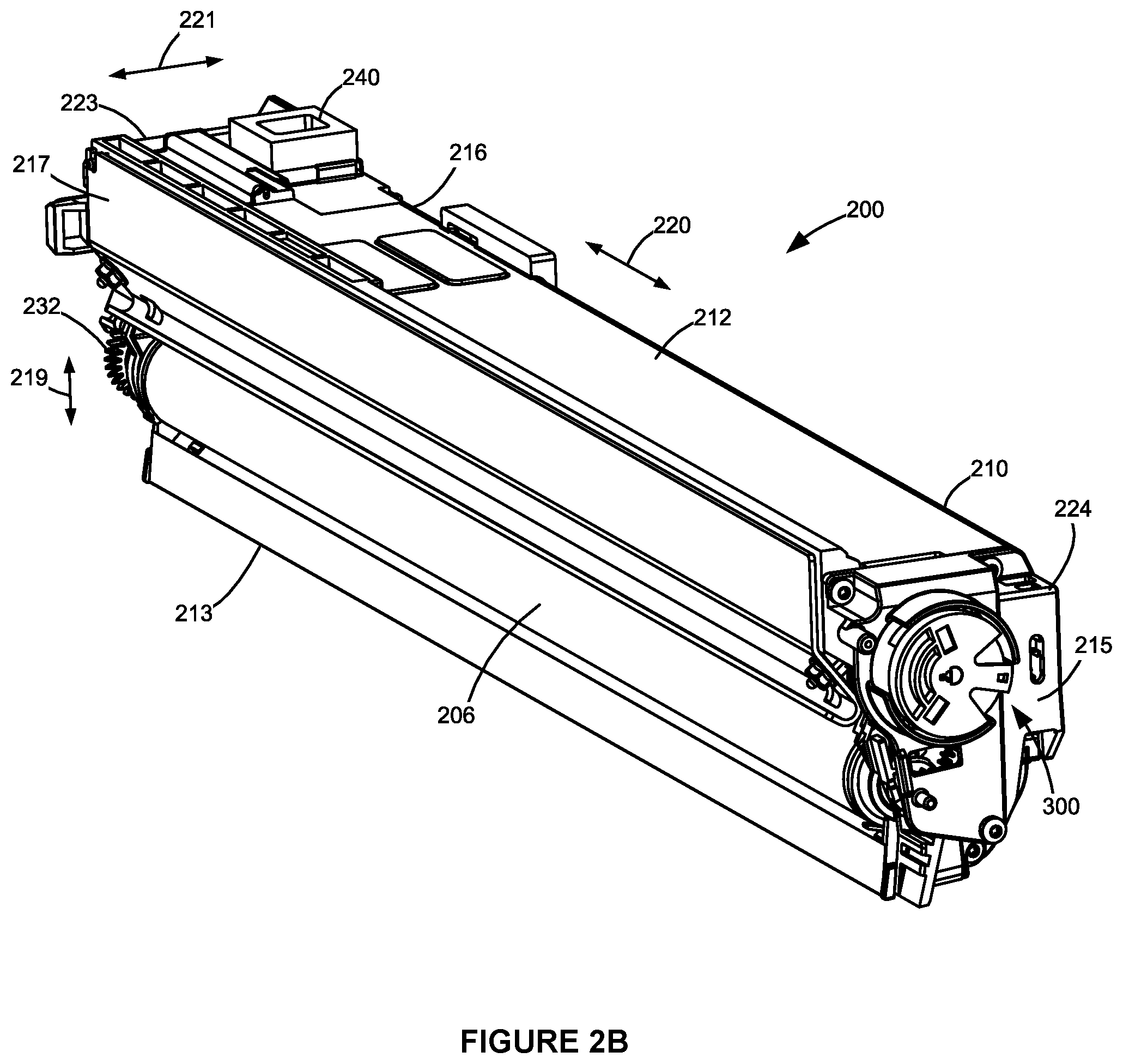 Patent US12468238 Figure 3 – Toner container having a magnet for toner level sensing