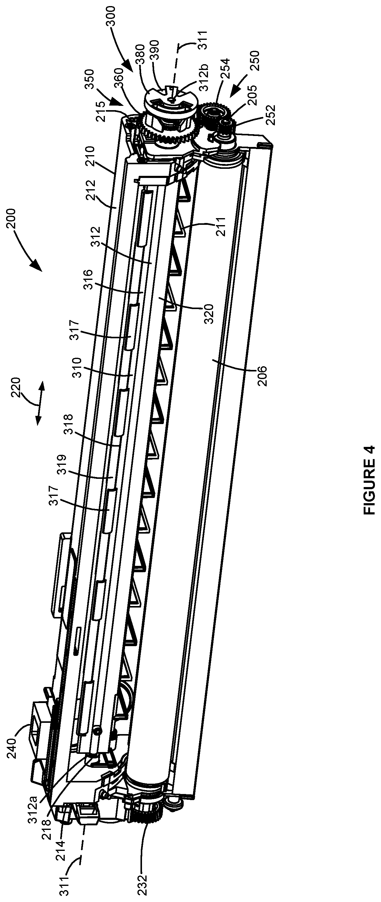 Patent US12468238 Figure 5 – Toner container having a magnet for toner level sensing