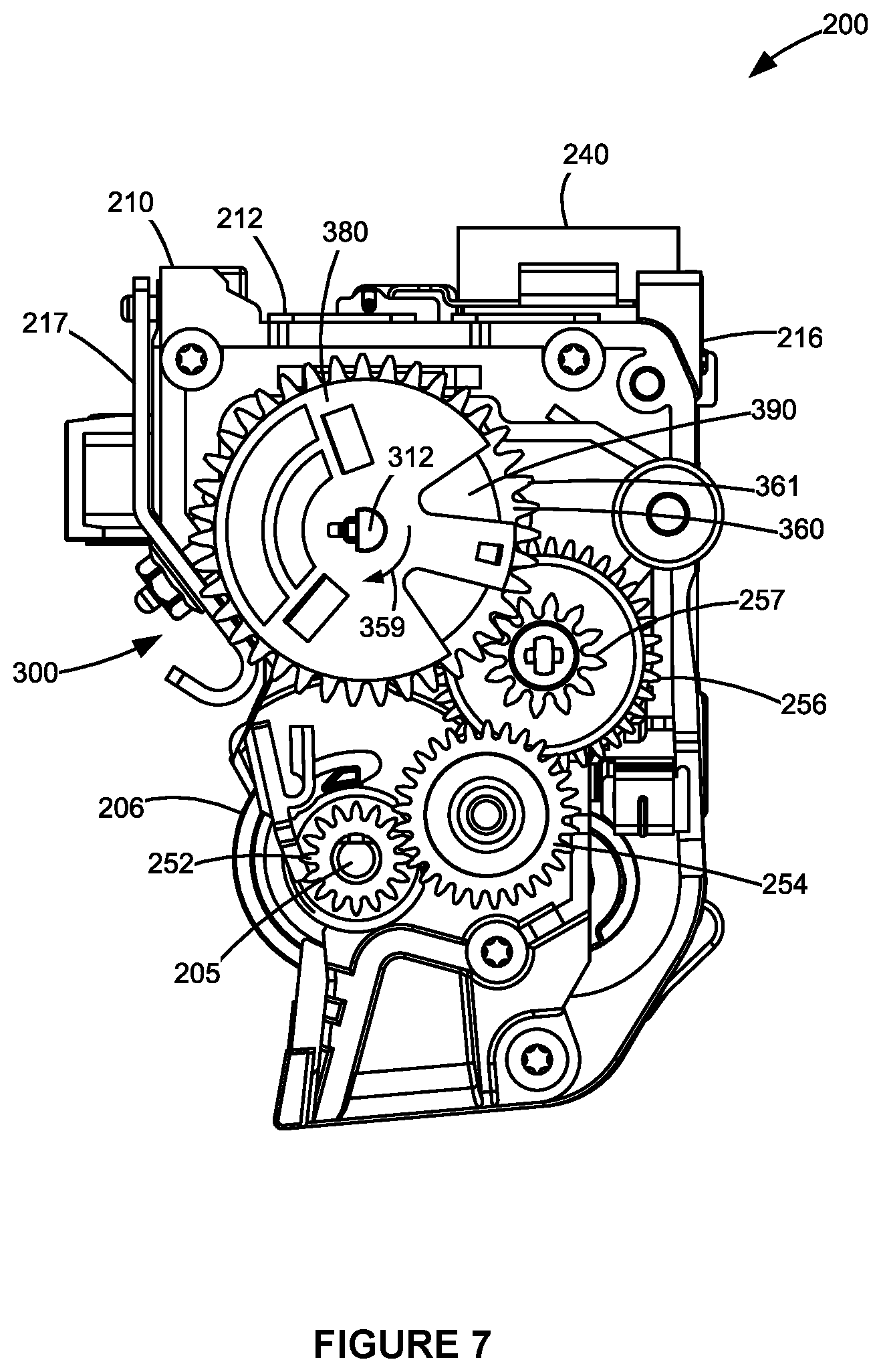 Patent US12468238 Figure 7 – Toner container having a magnet for toner level sensing