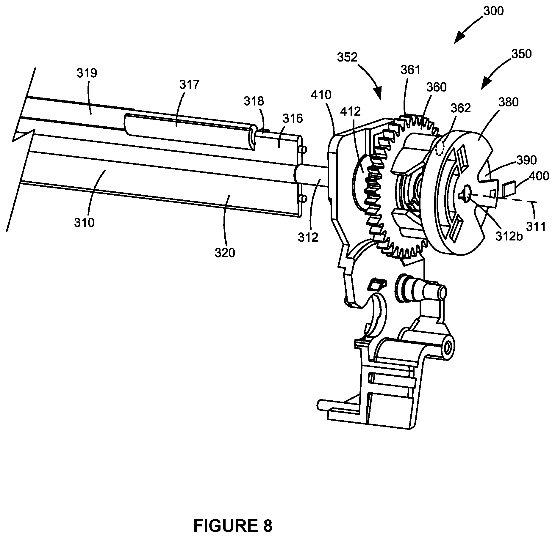 Patent US12468238 Figure 8 – Toner container having a magnet for toner level sensing