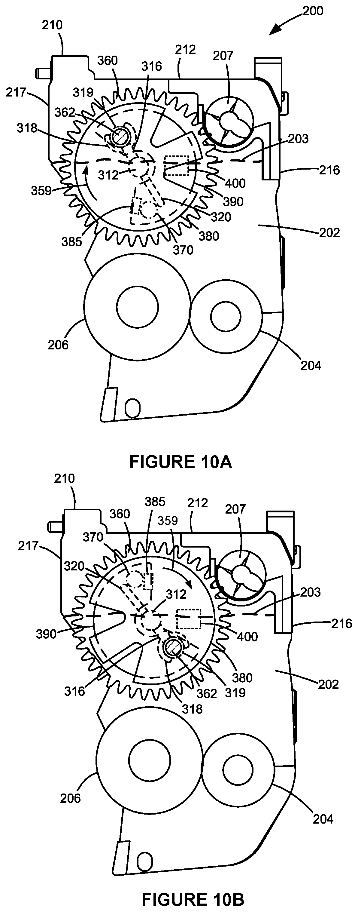 Patent US12468238 Figure 10 – Toner container having a magnet for toner level sensing