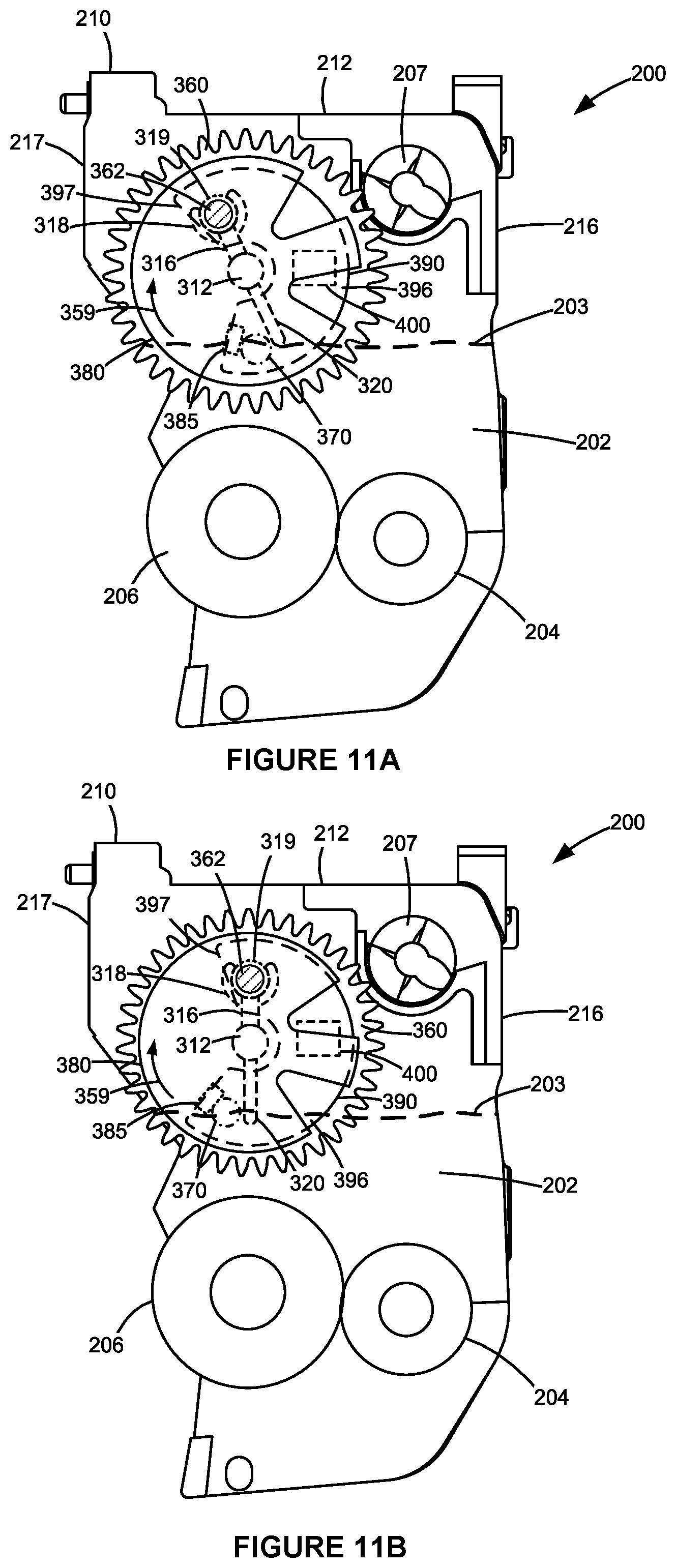 Patent US12468238 Figure 11 – Toner container having a magnet for toner level sensing
