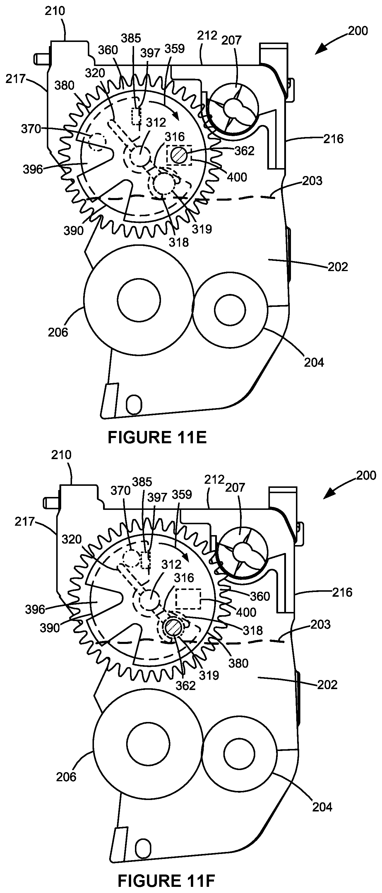 Patent US12468238 Figure 13 – Toner container having a magnet for toner level sensing