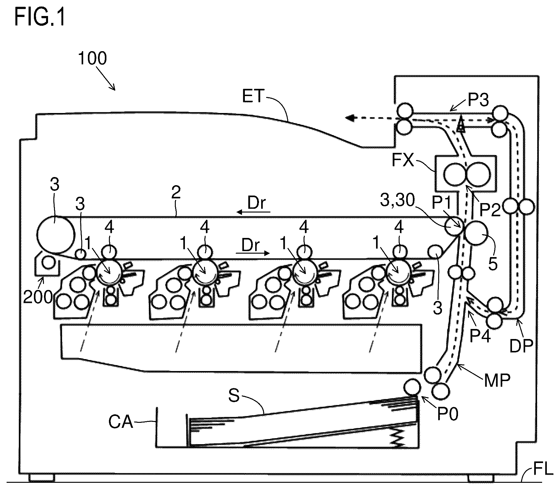 Patent US12468242 Figure 1 – Image forming apparatus