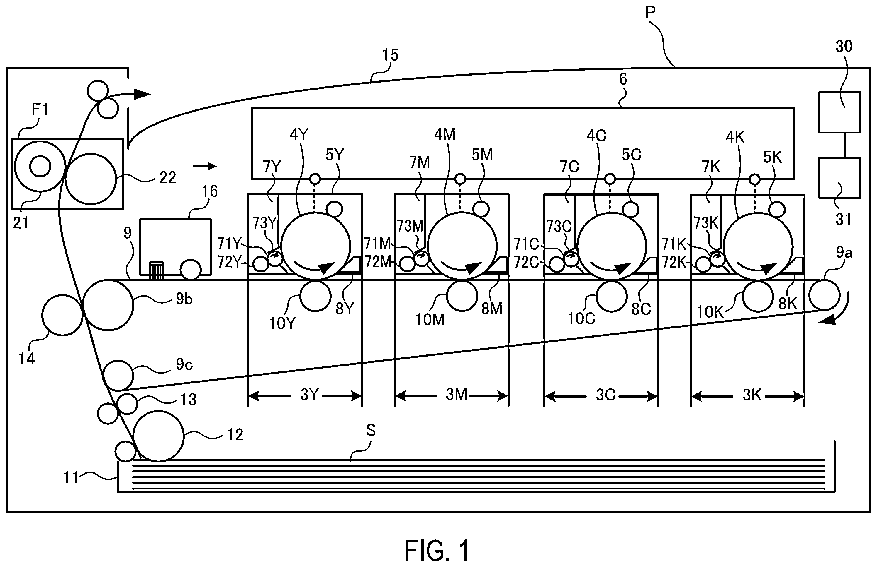 Patent US12468243 Figure 1 – Image forming apparatus