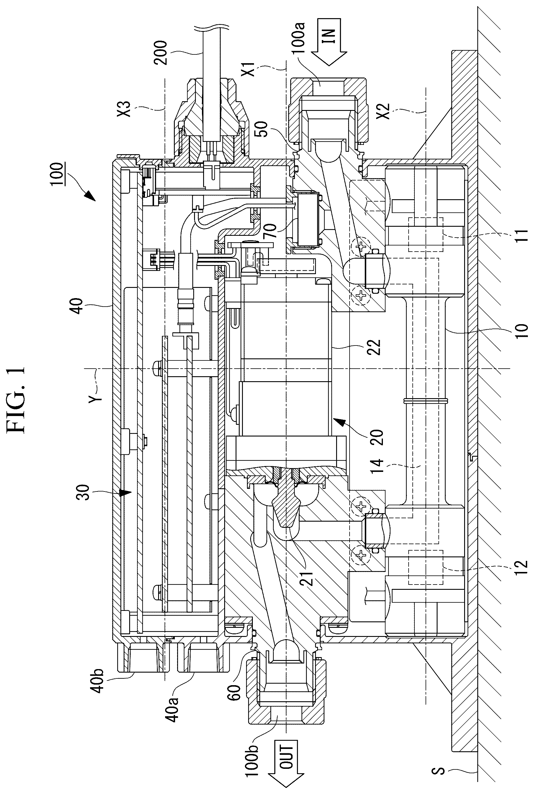 Patent US12468317 — Flow rate adjusting device and control method of flow rate adjusting device — Figure 1