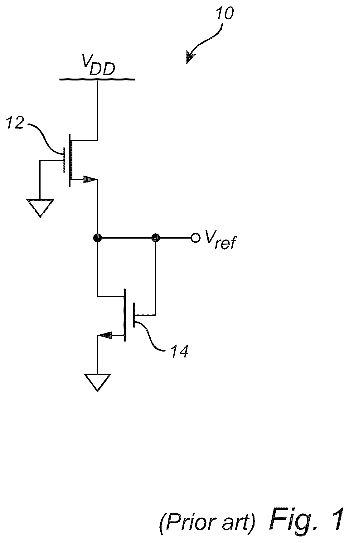 Patent US12468327 Figure 1 – Voltage reference circuit and a power management unit
